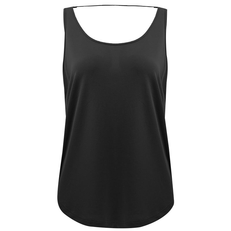 Thin Strapes Back Beauty Loose Vest Sports Top