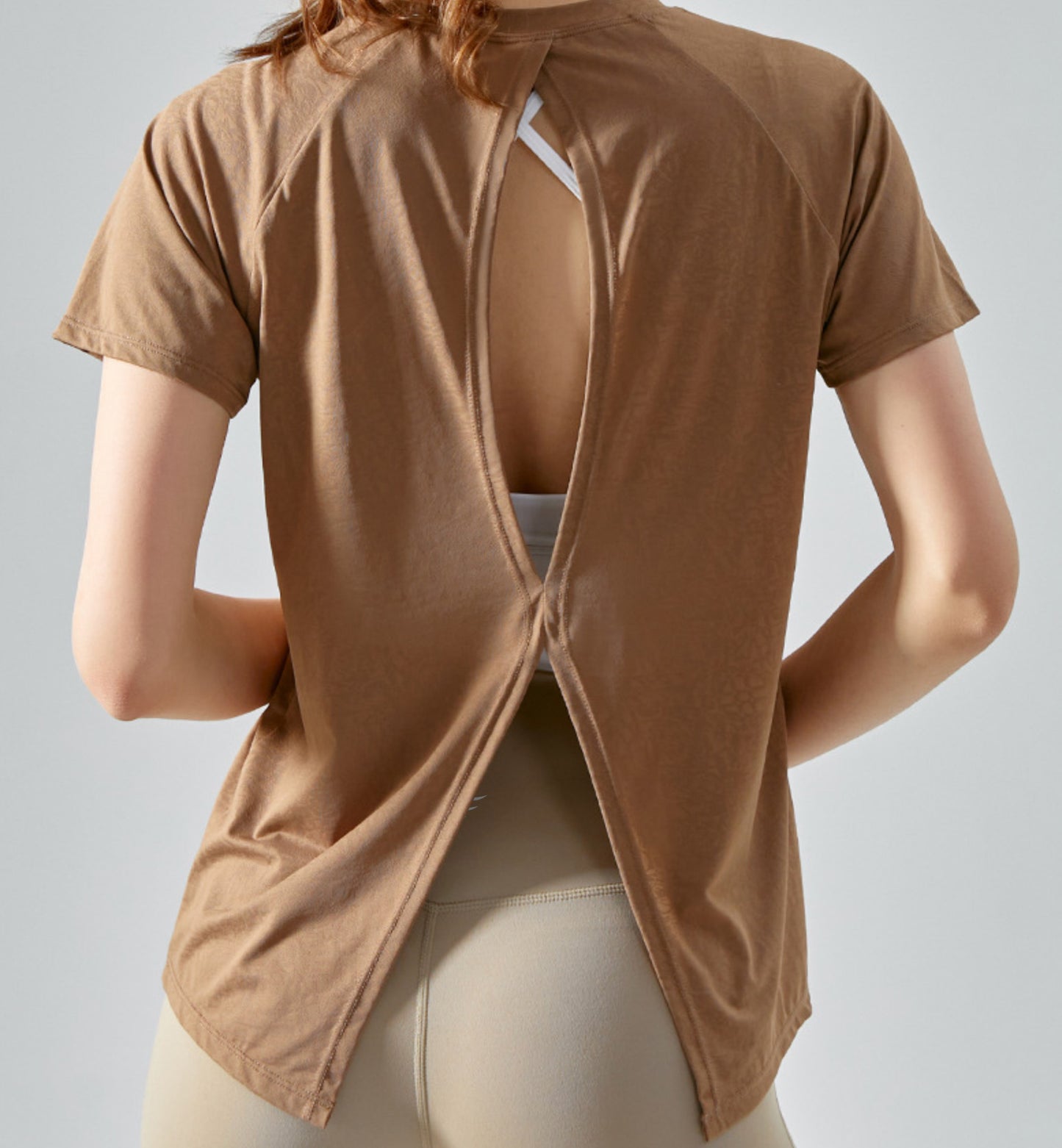 Breathable Light Hollow Back Beauty Multipurpose Yoga T-Shirt