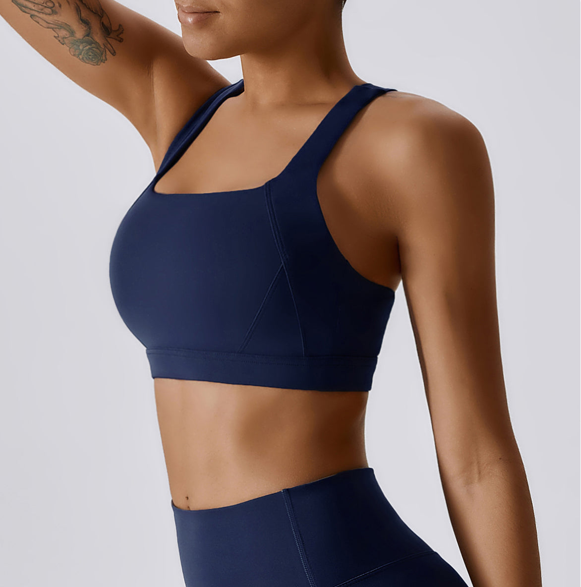 Crossed Back Beauty High Intensity Sports Bra