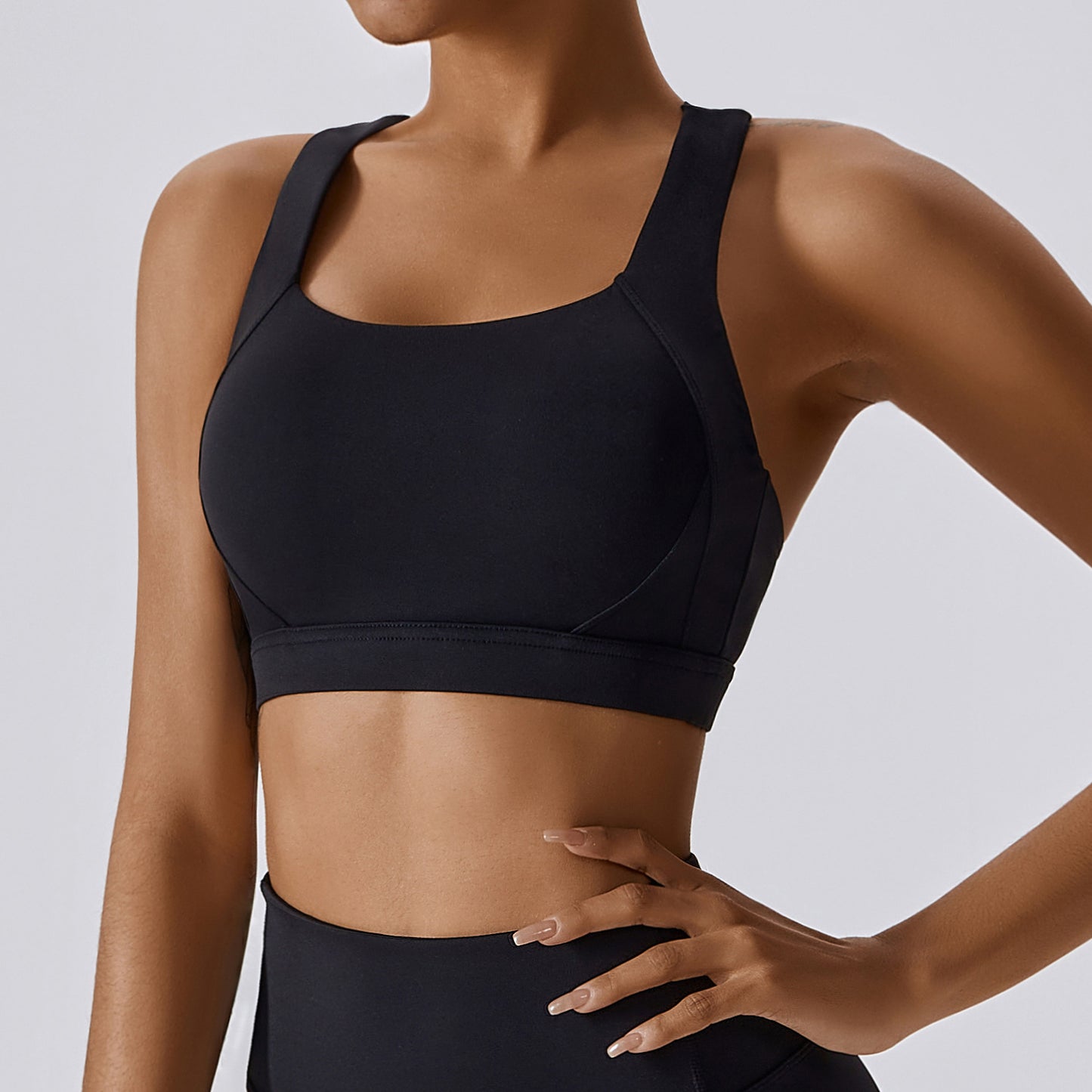 Crossed Back Beauty High Intensity Sports Bra