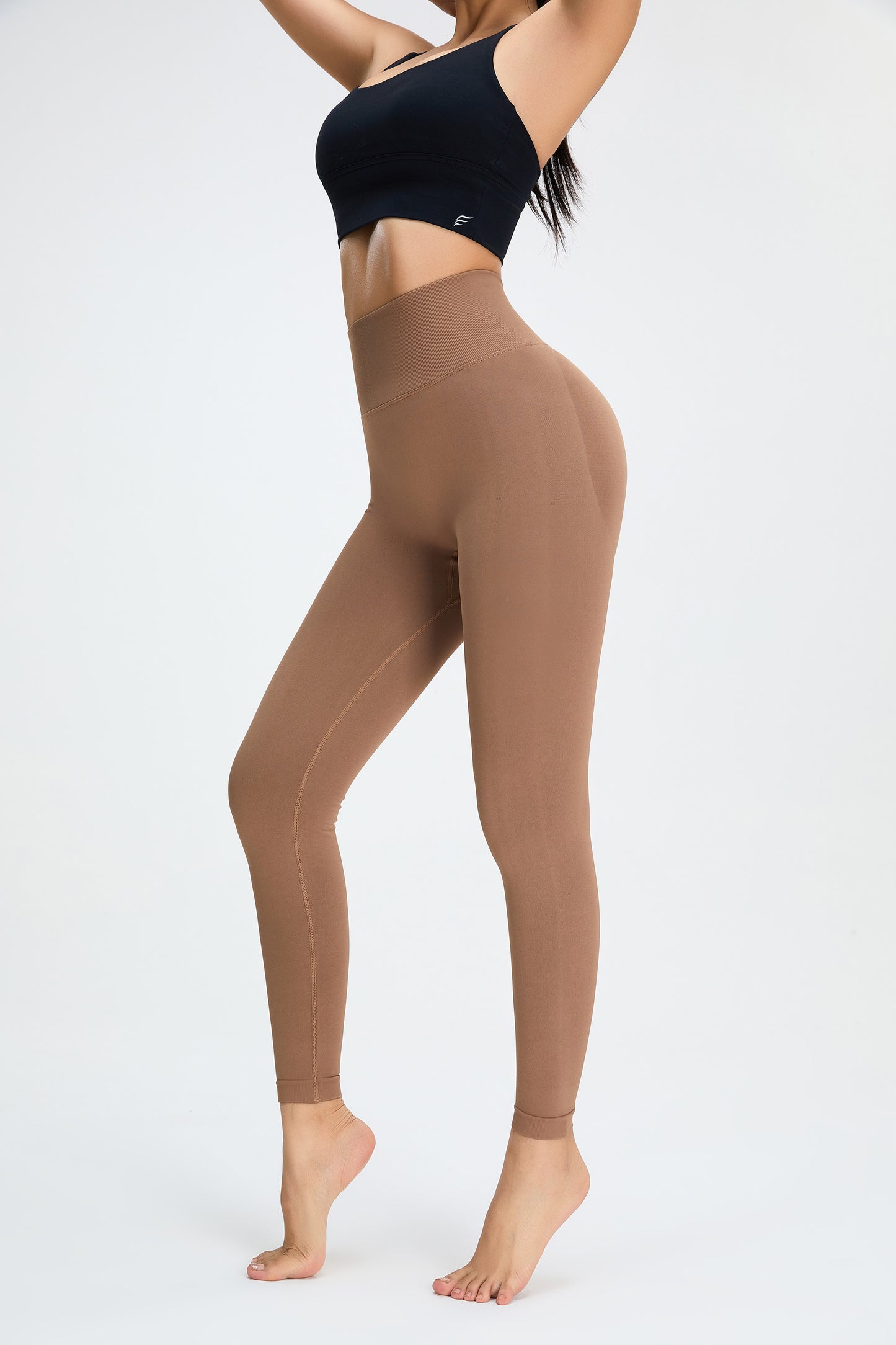 Flash Sale - Macaron Peach Booty Leggings Earth Tone
