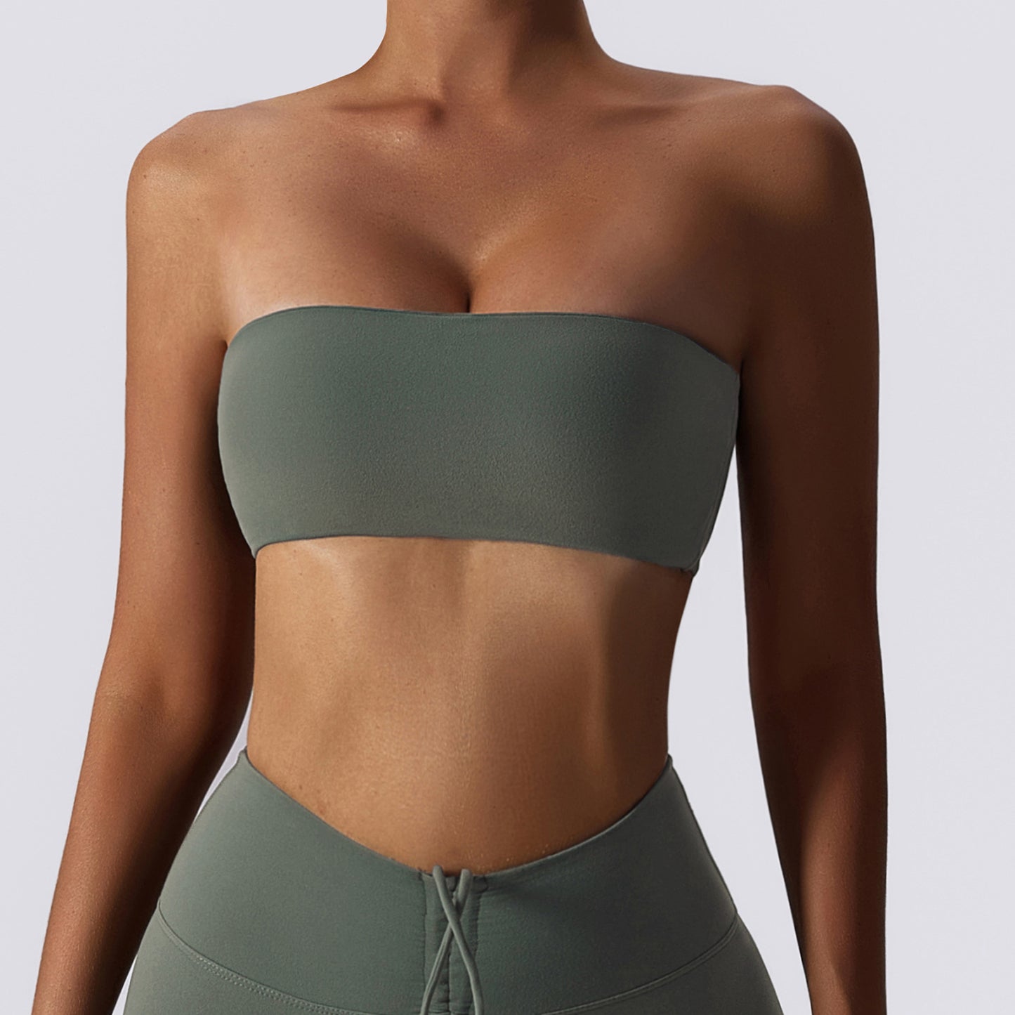 Flash Sale - Skin Touch One Piece Tube Top Sports Bra