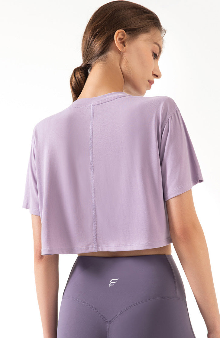 Ultra Thin Modal Material Crop Top