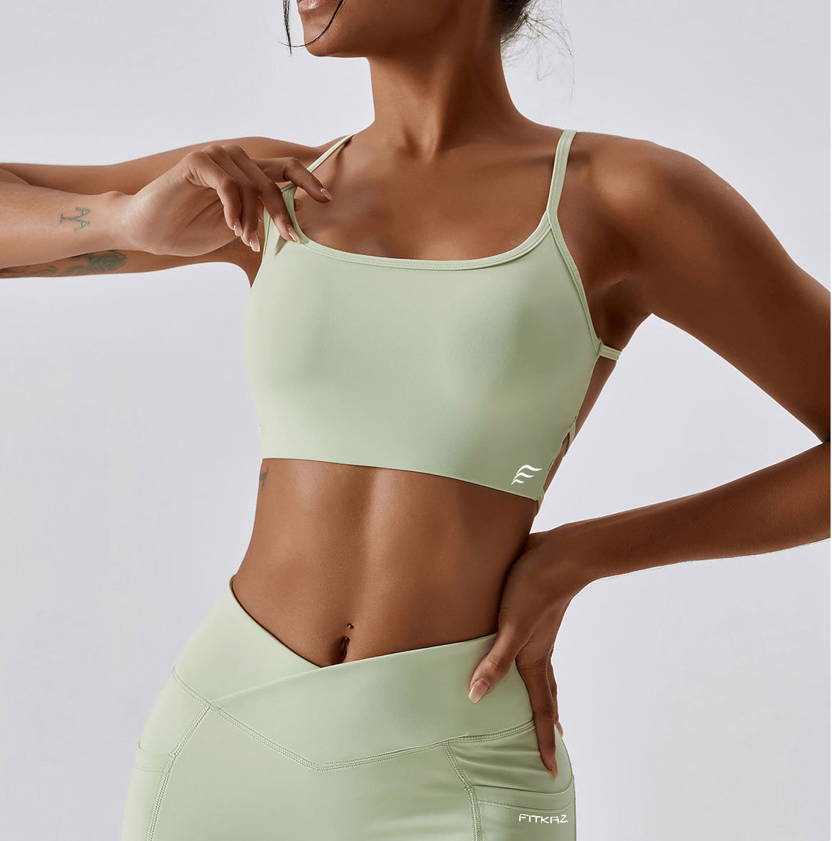 Quick Dry Breathable Thin Straps Back Beauty Sports Bra