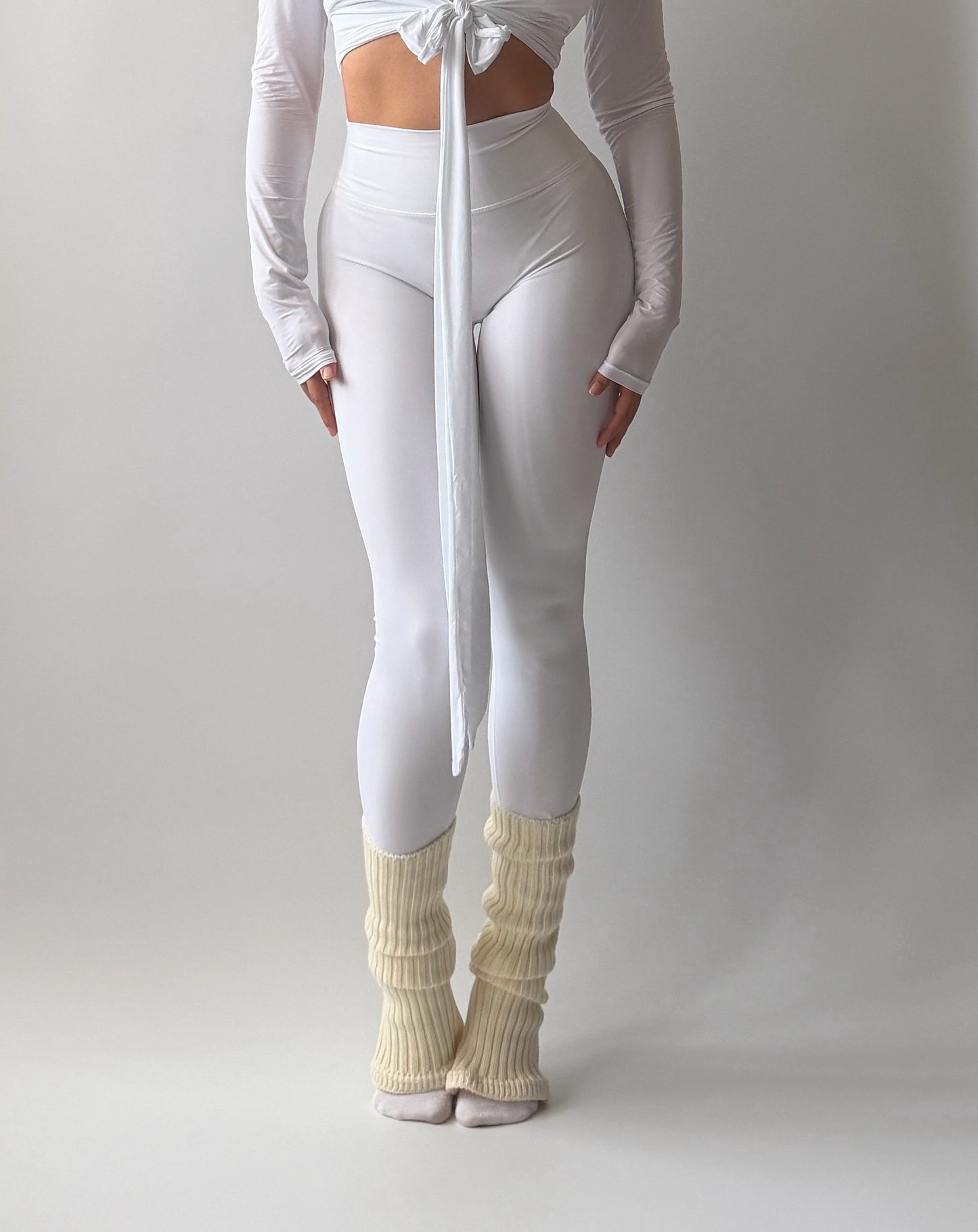 26’ Pilates Queen Legging Pure White