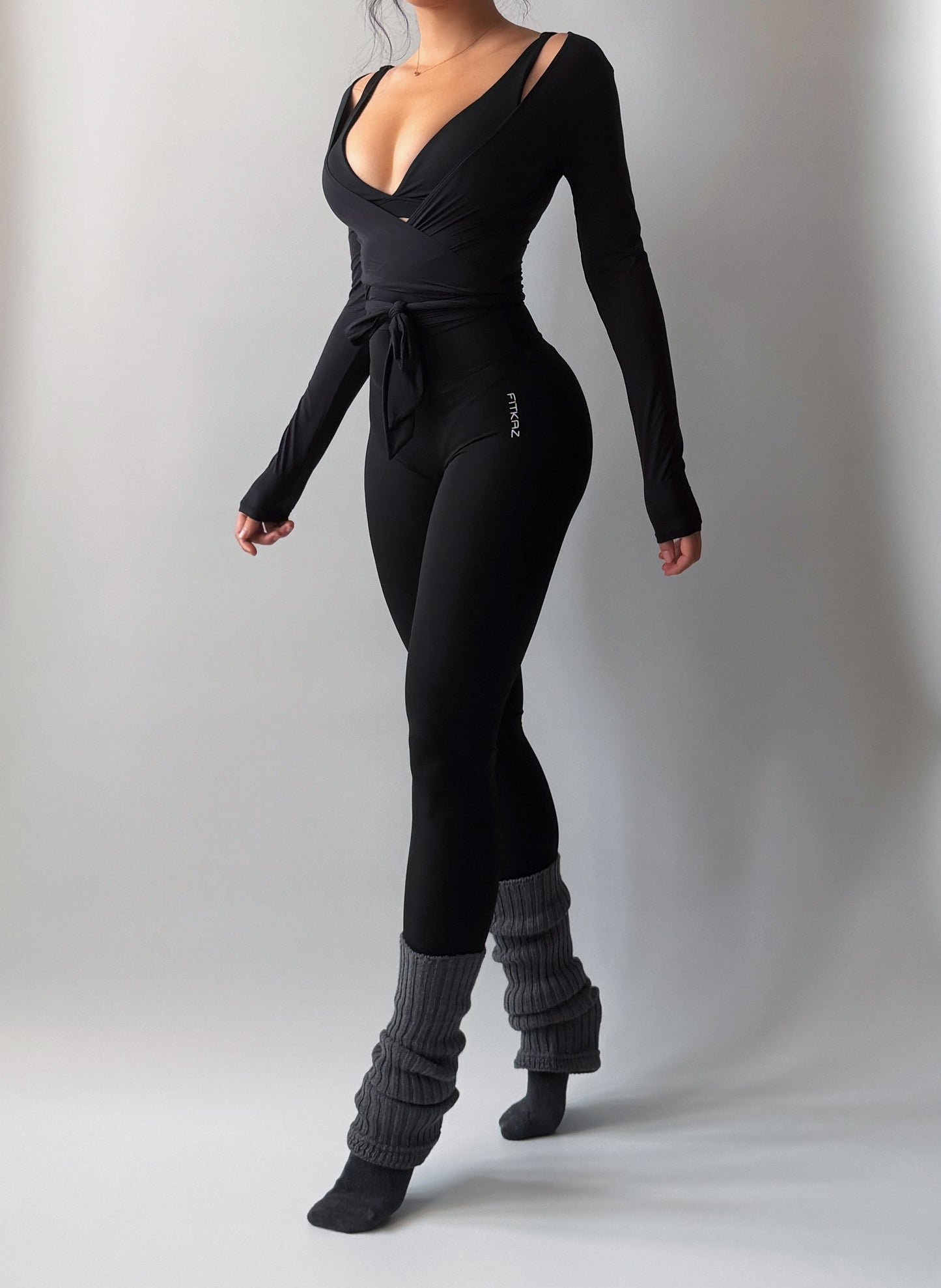 26’ Pilates Queen Legging Black Pearl