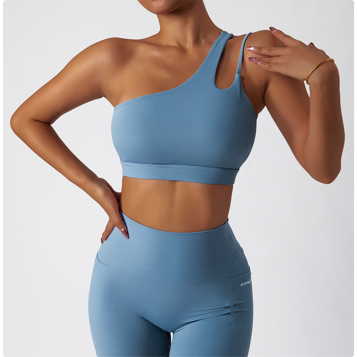 Inrregular One Shoulder High Intensity Sports Bra