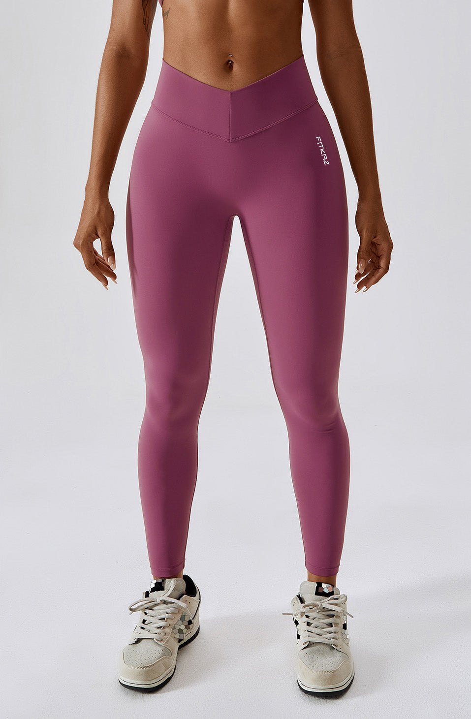 Flash Sale - Skin Touch V Shape Waist Peach Booty Leggings