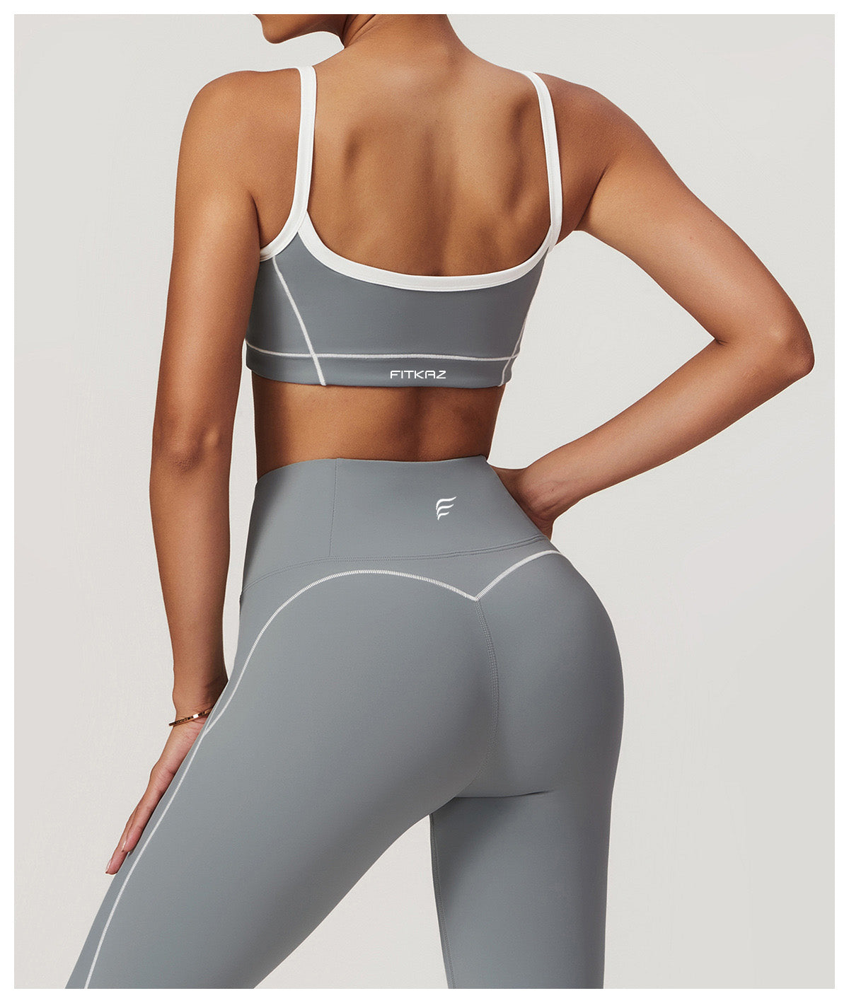 Skin Touch White Doodle Lines Sports Bra