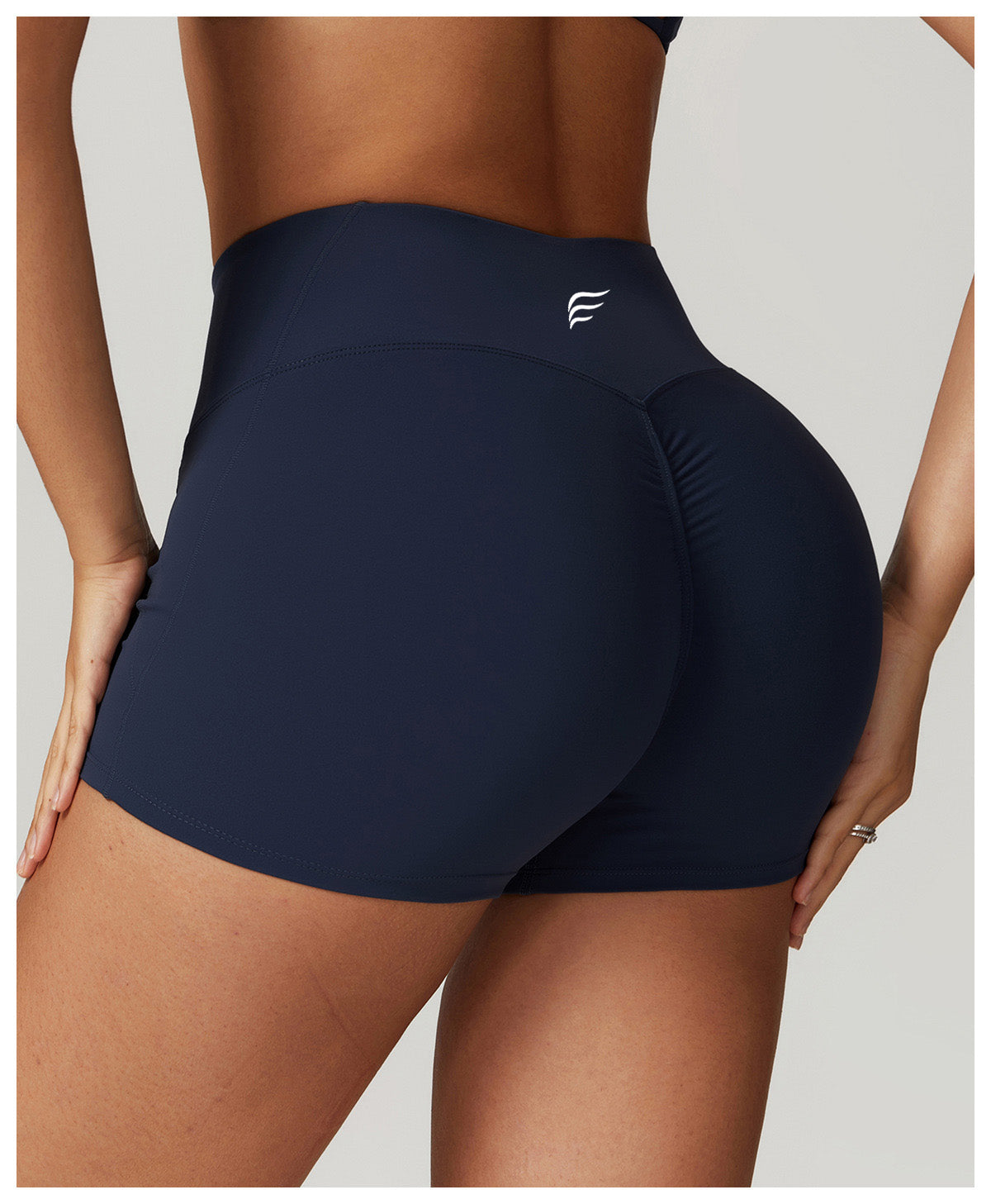 High Waist Casual Splicing Cloudy Touch Sports Shorts