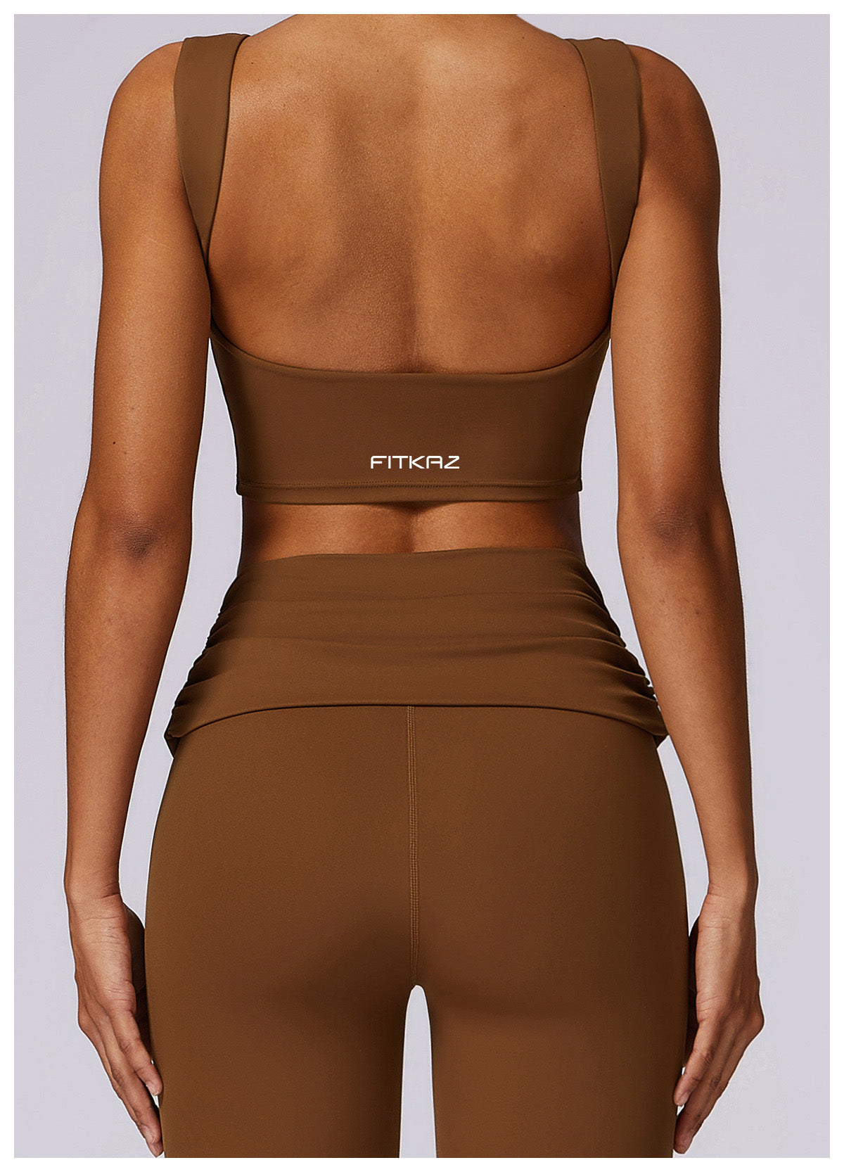 Total Backless Flat Neck Casual Sports Top