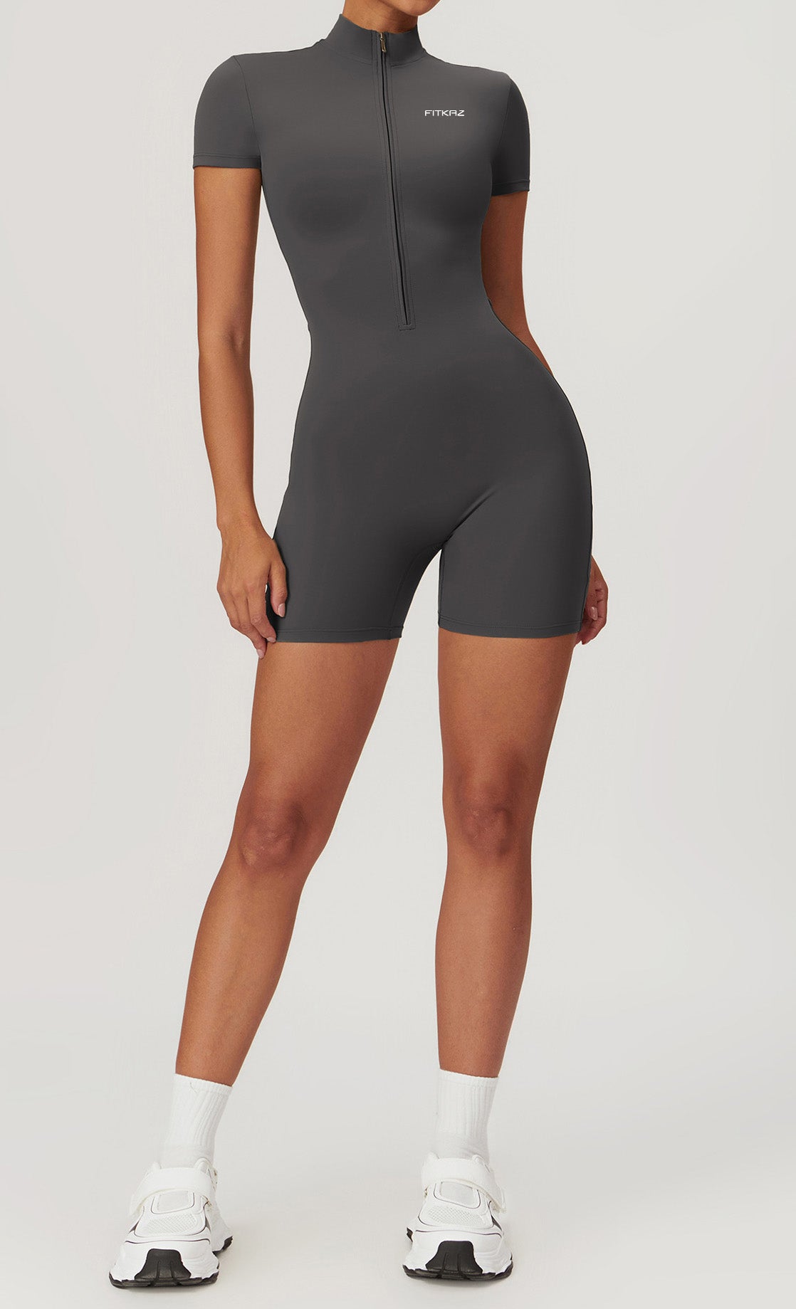 CloudyTouch Zip Up One Picec Jumpsuit (No Pads)