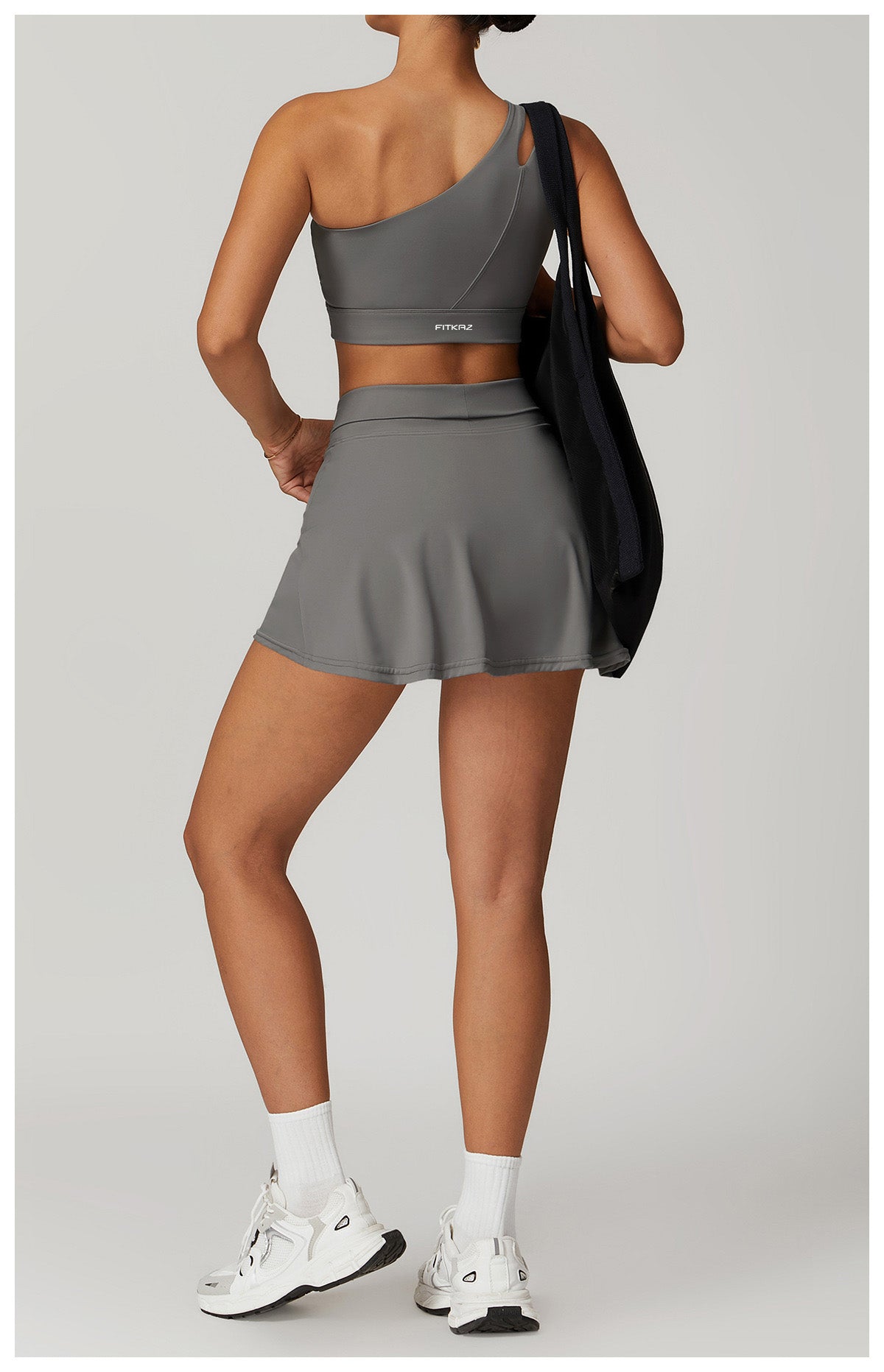 Irregular One Shoulder Thick Straps High Intensity Sports Bra