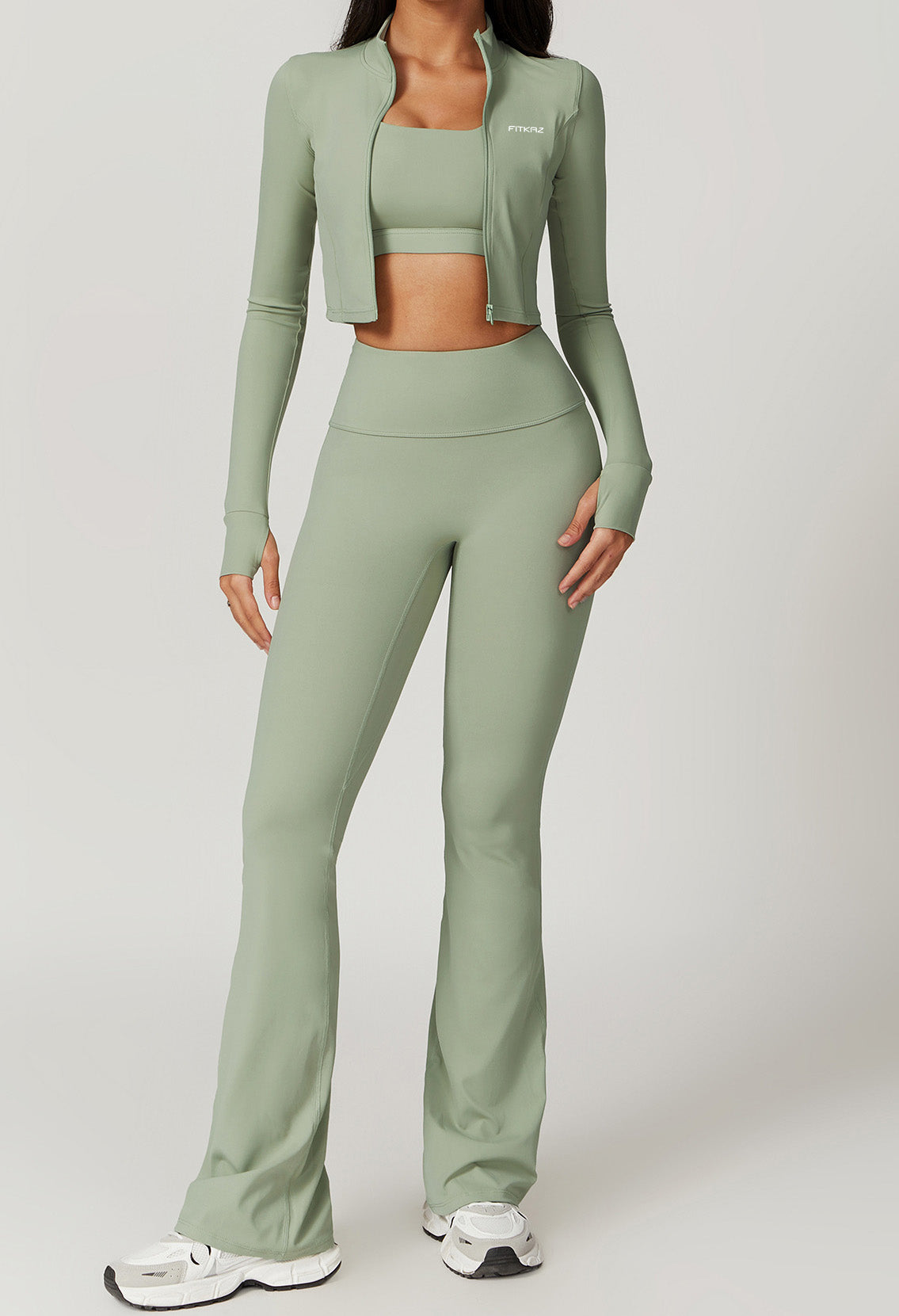 Quick Dry Crop Top Sports Jacket