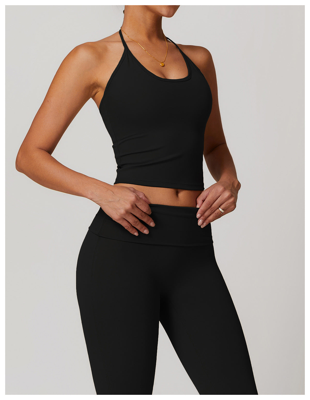 Hottie Spice Straps Casual Back Beauty Sports Halter Tank Top