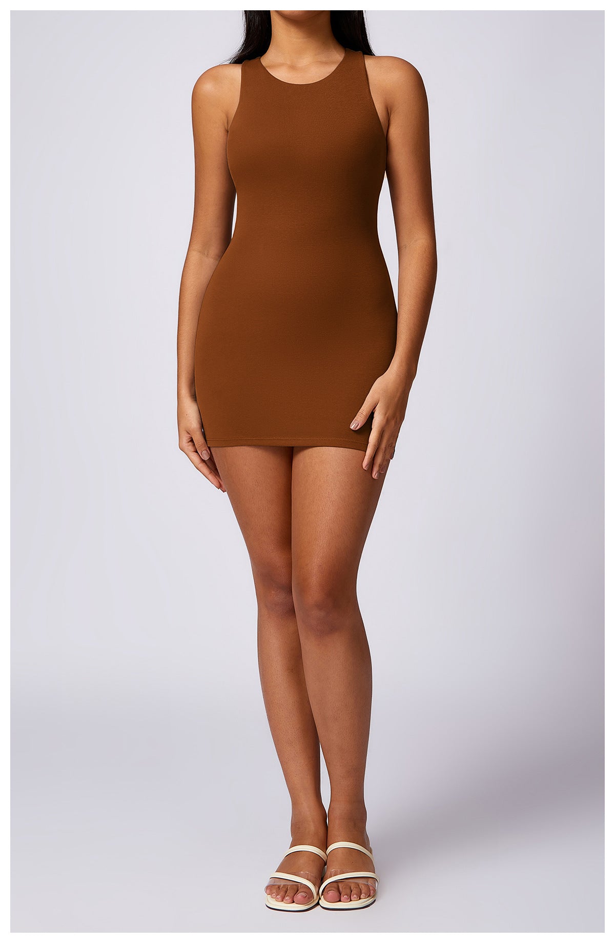 Basic Beauty Racer Back Slim Fit Slip Dress