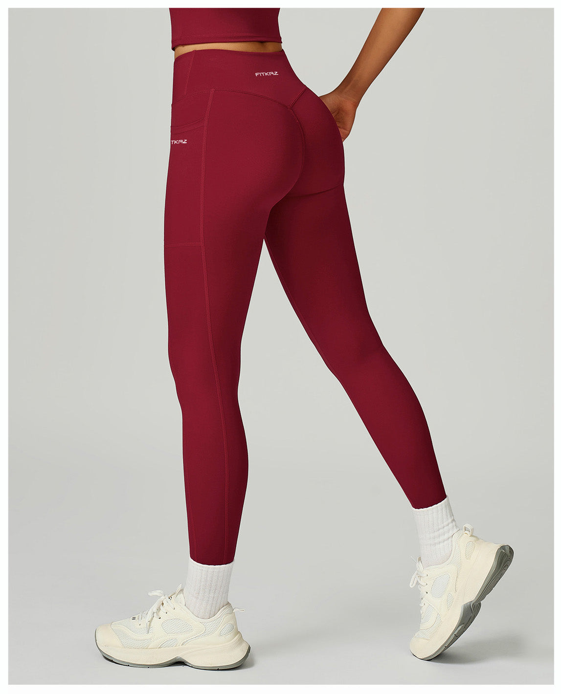 WINTER 26' Cherry Rouge Pockets Legging