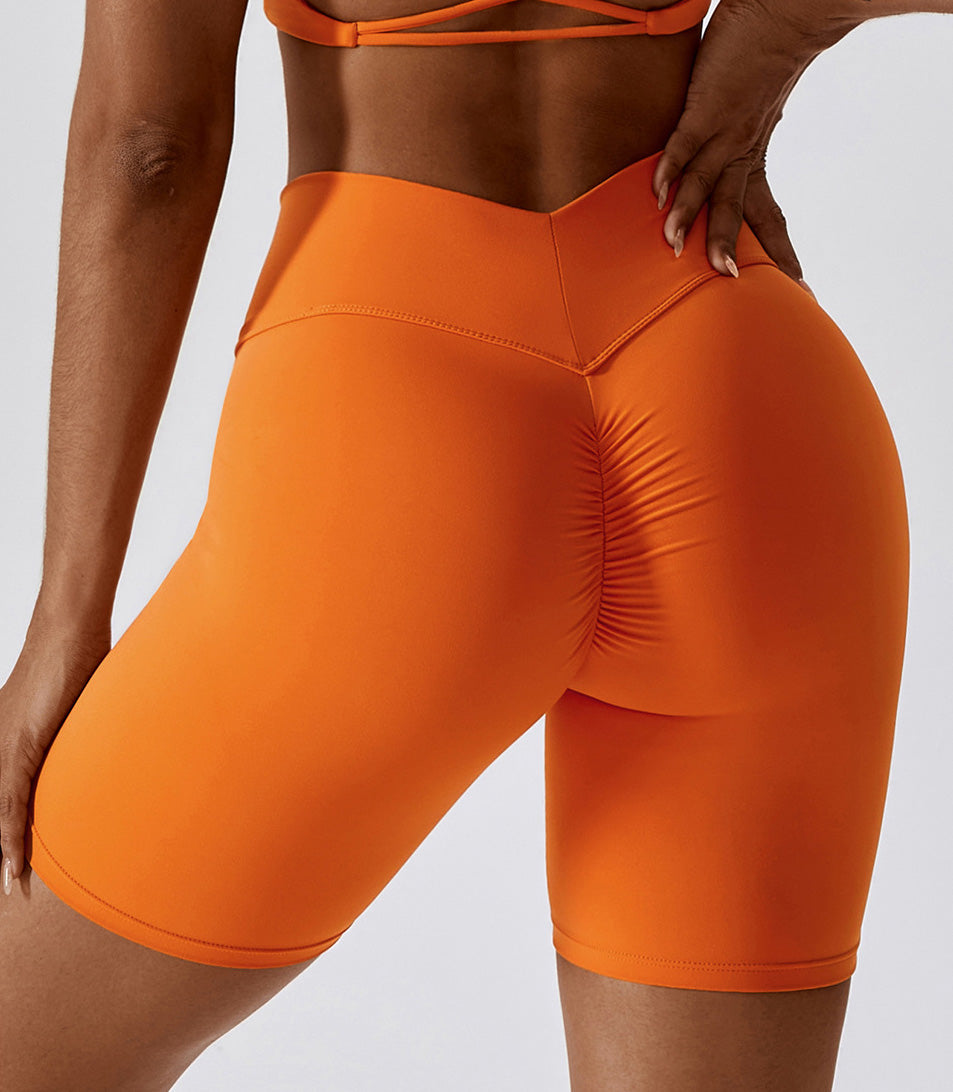 SkinTouch V Shape Waist Peach Booty Shorts