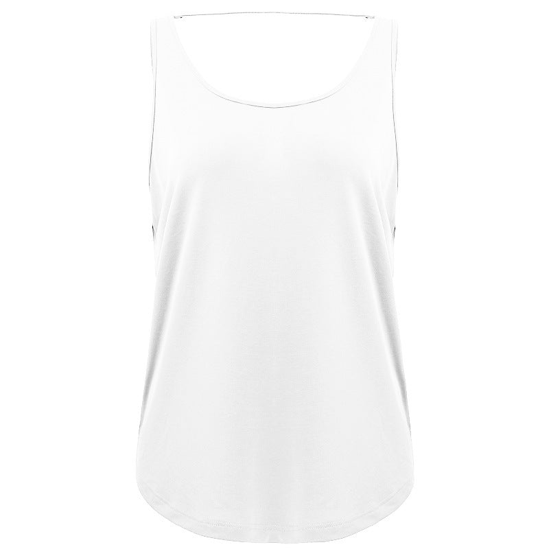 Thin Strapes Back Beauty Loose Vest Sports Top