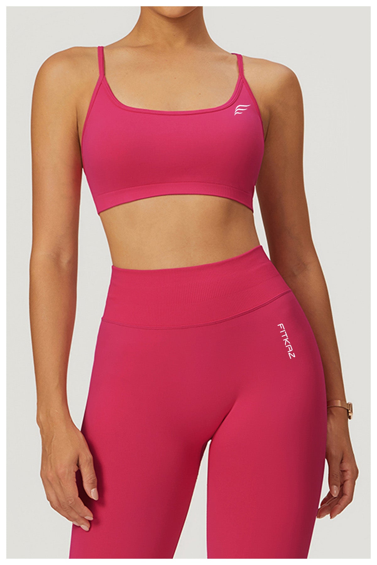 Seamless Knitted Star Crossed Back Beauty Sports Bra