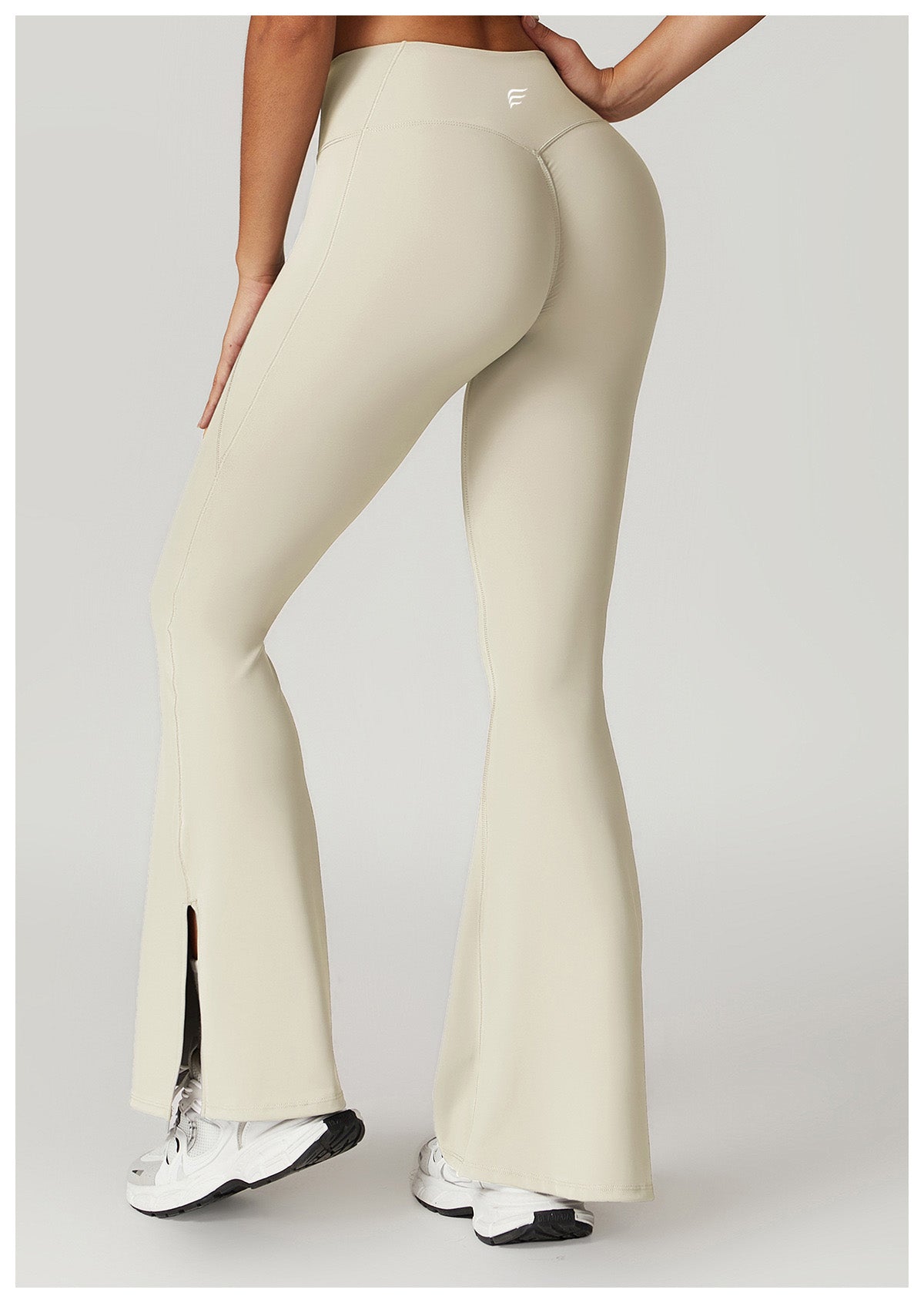 High Waist Casual Splicing Cloudy Touch Boot Cut Sports Pants