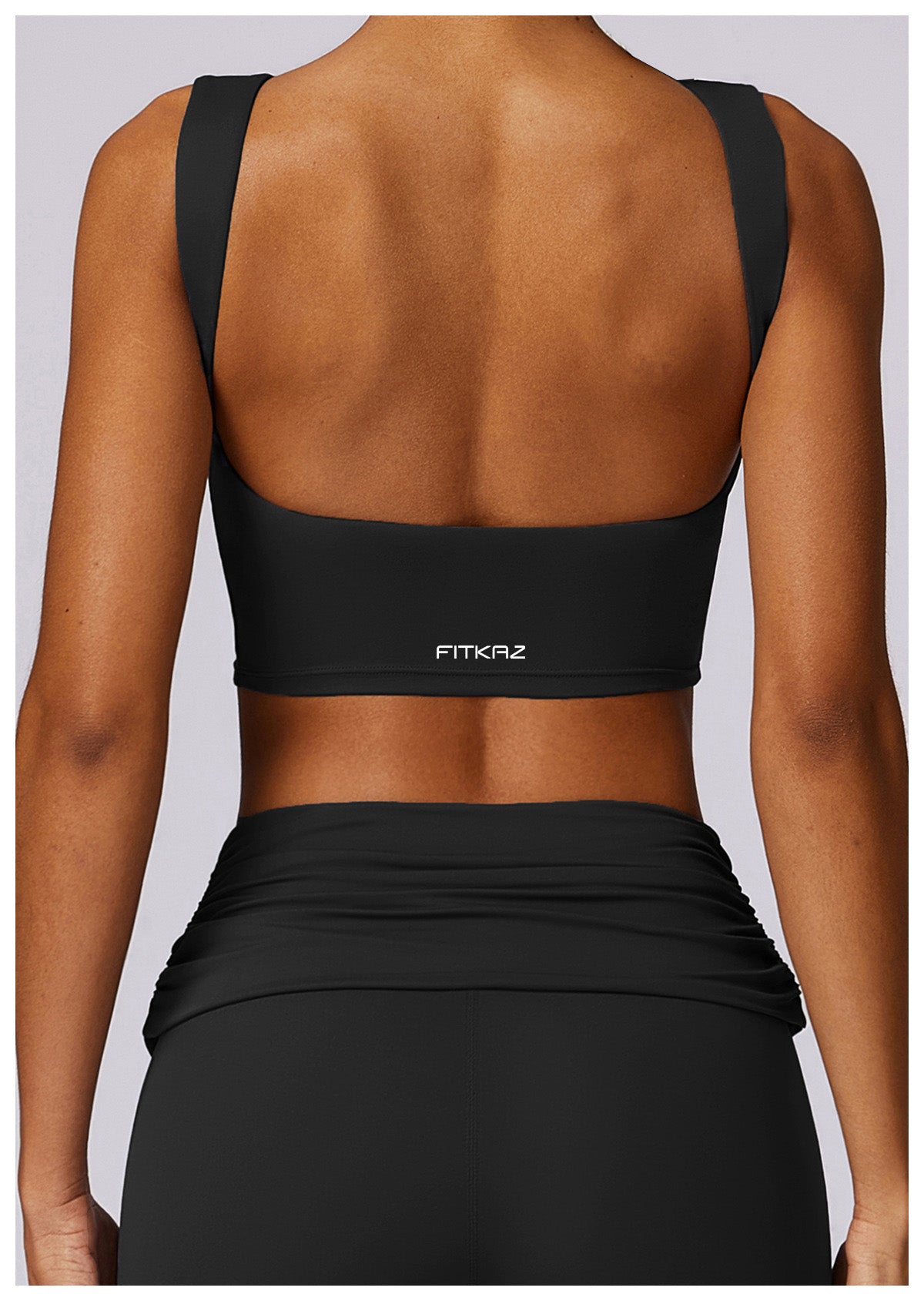 Total Backless Flat Neck Casual Sports Top