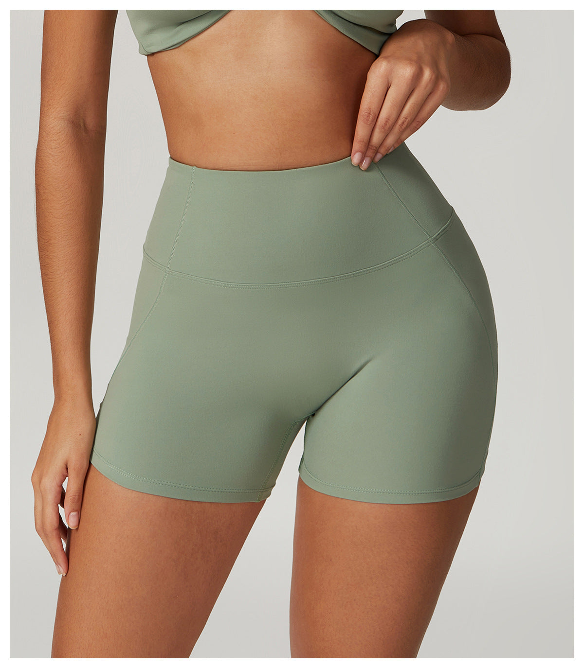 High Waist Casual Splicing Cloudy Touch Sports Shorts