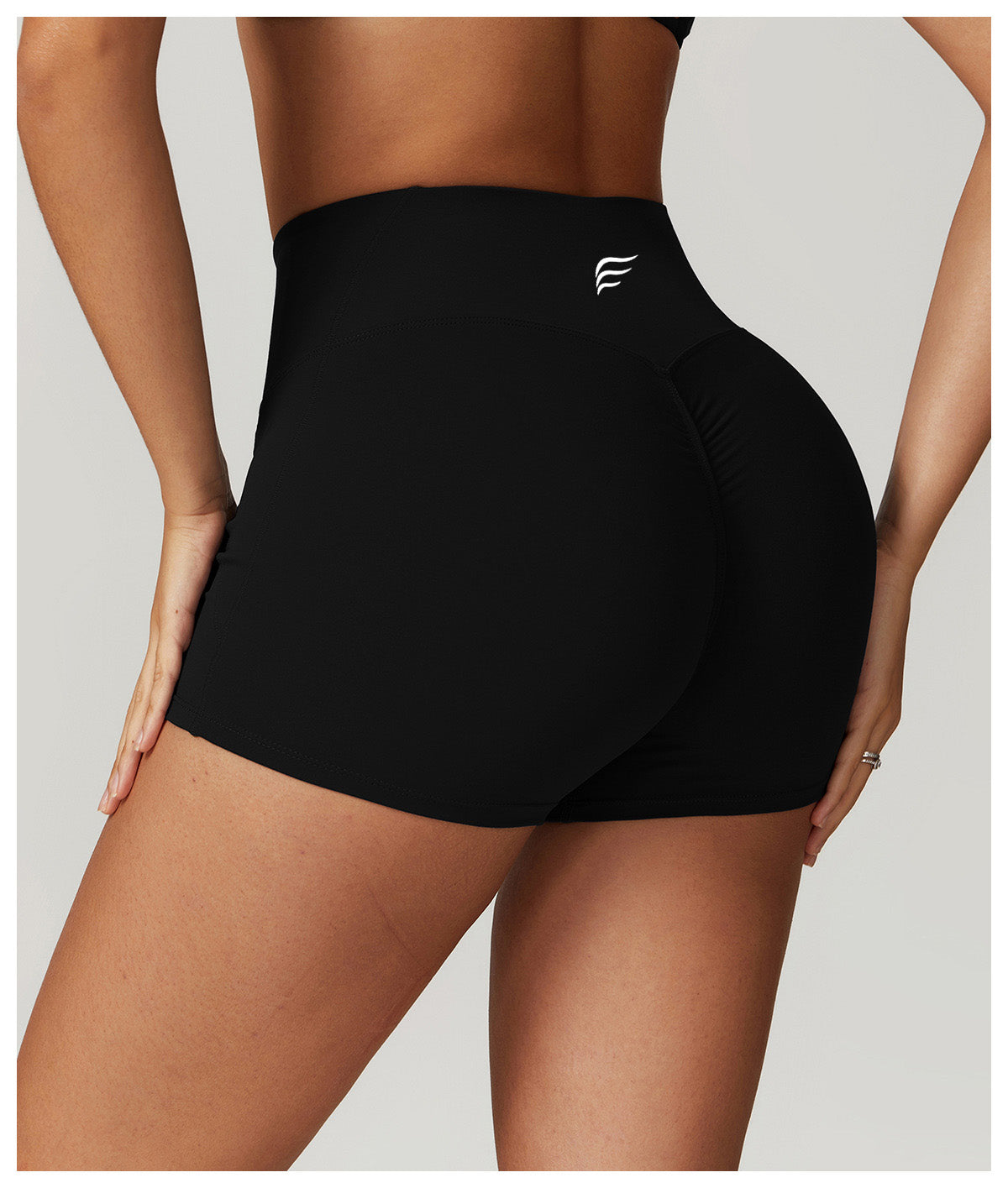 High Waist Casual Splicing Cloudy Touch Sports Shorts