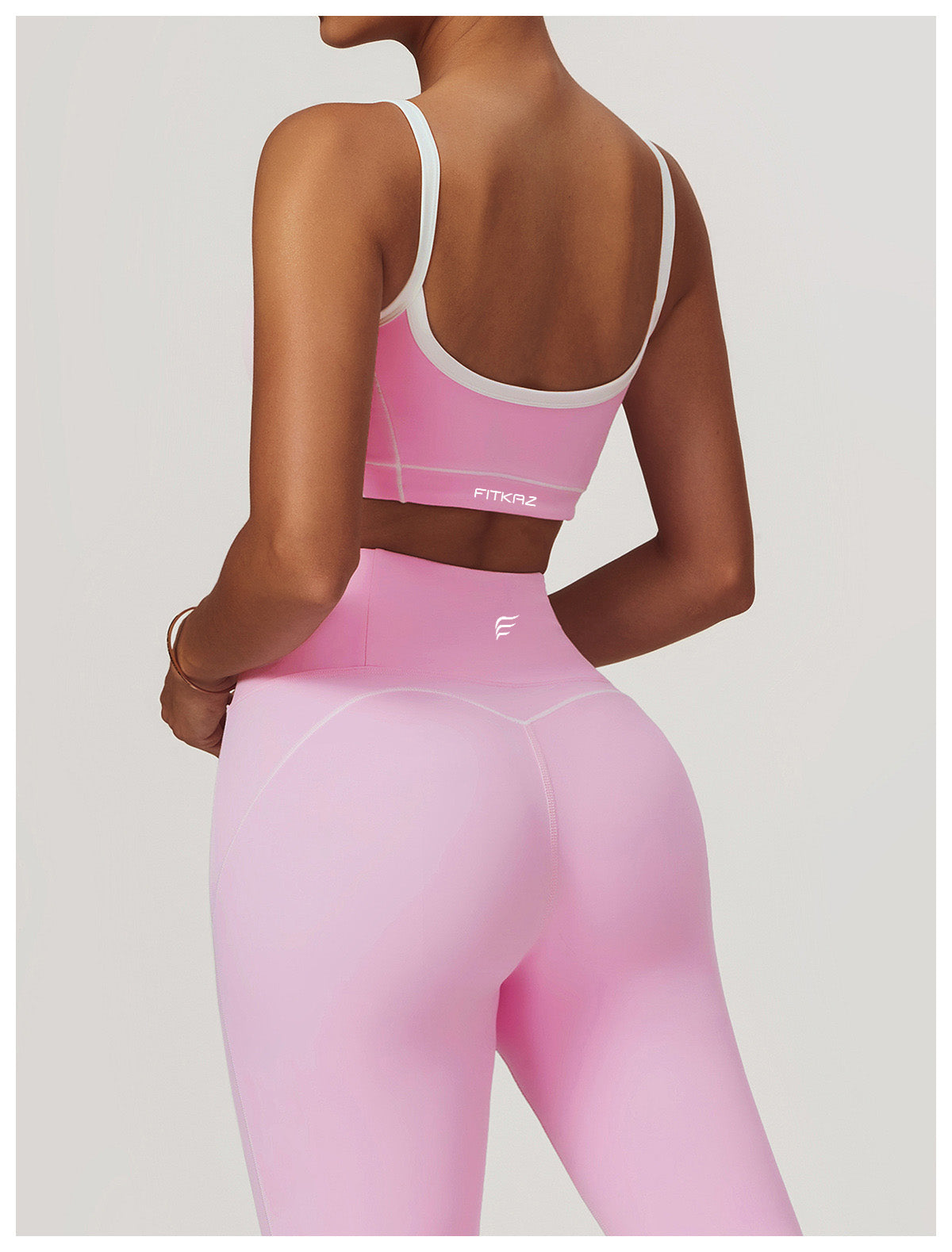 Skin Touch White Doodle Lines Sports Bra