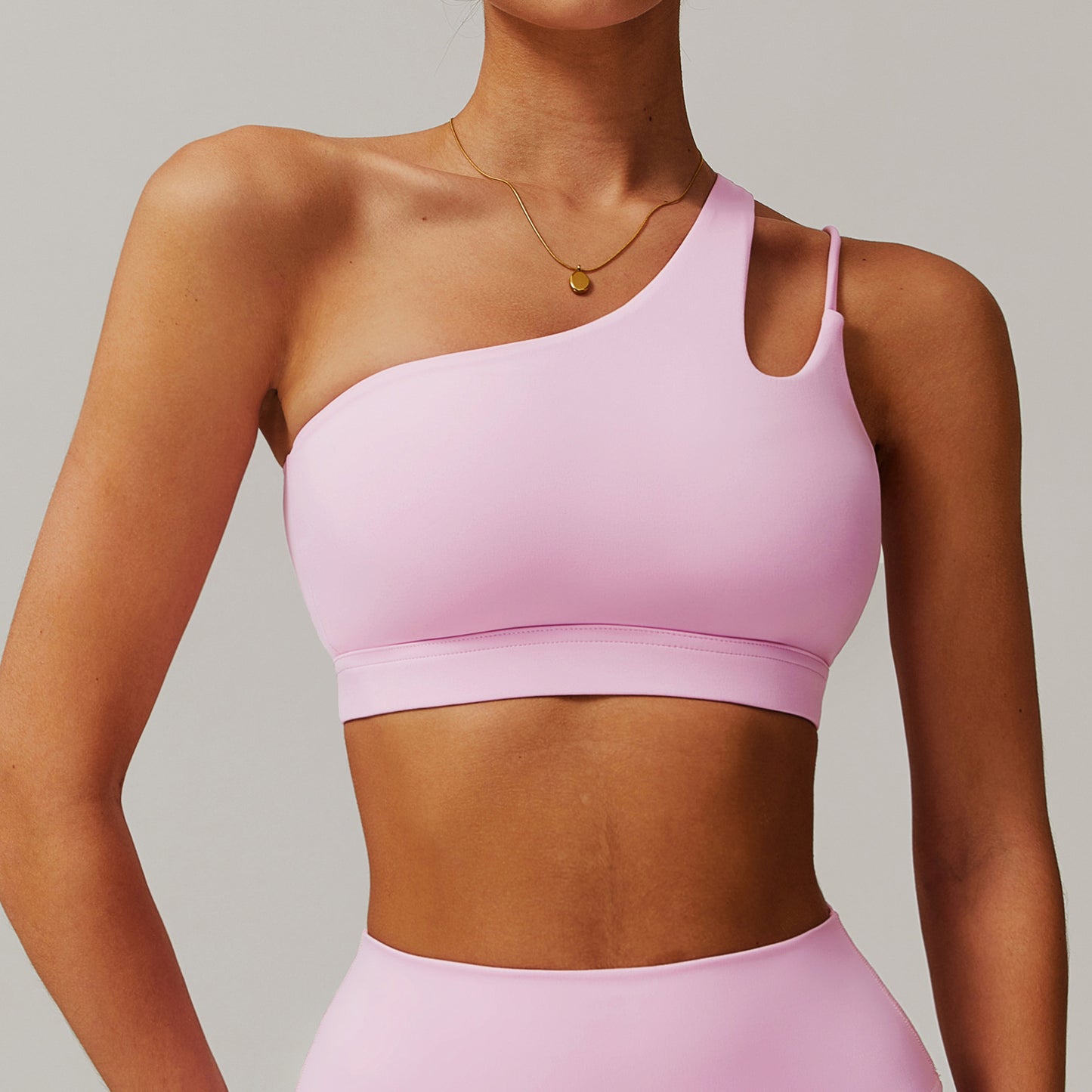 Inrregular One Shoulder High Intensity Sports Bra