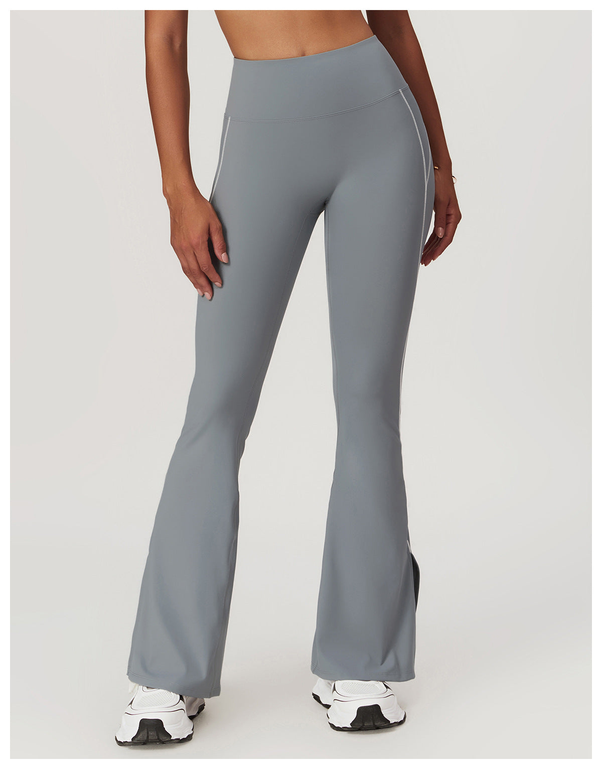 Skin Touch White Doodle Lines Sports Pants