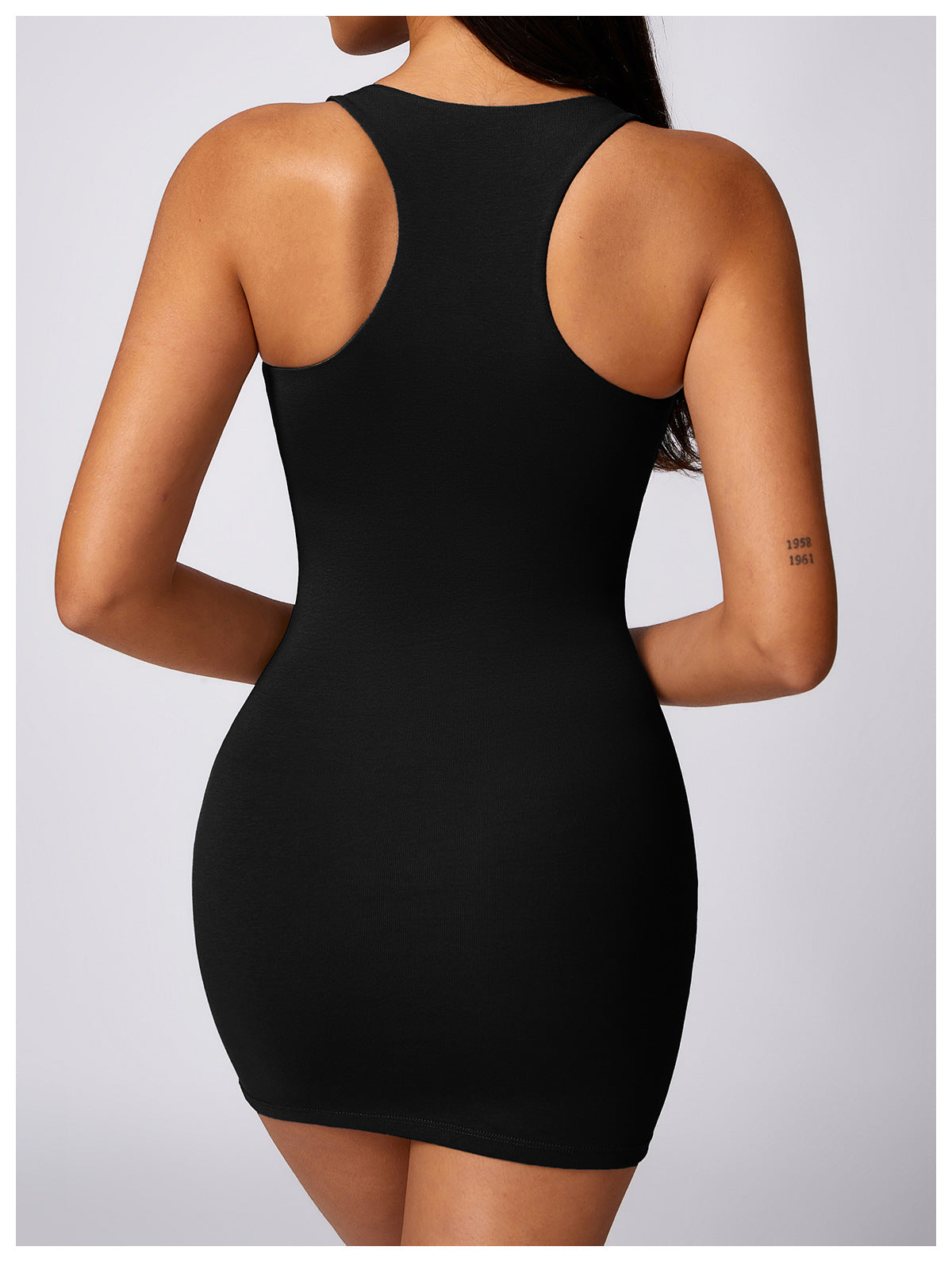 Basic Beauty Racer Back Slim Fit Slip Dress