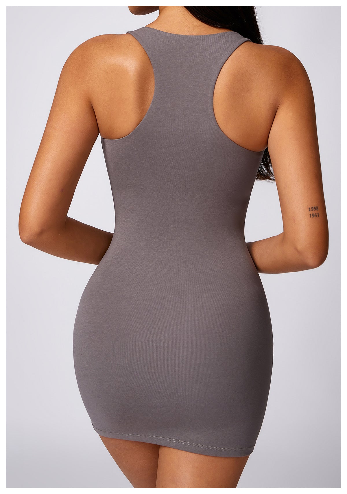 Basic Beauty Racer Back Slim Fit Slip Dress