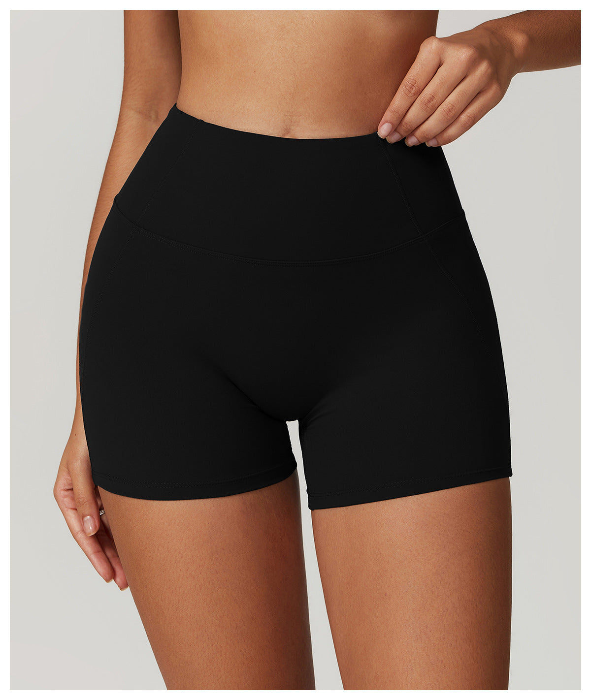 High Waist Casual Splicing Cloudy Touch Sports Shorts