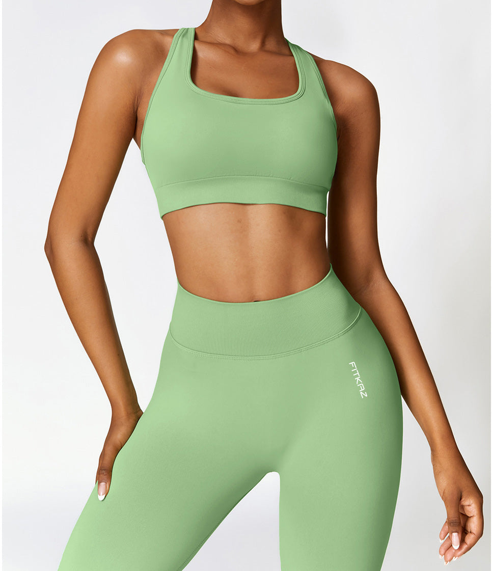 Flash Sale - Knitted High Intensity Crossed Back Sports Bra