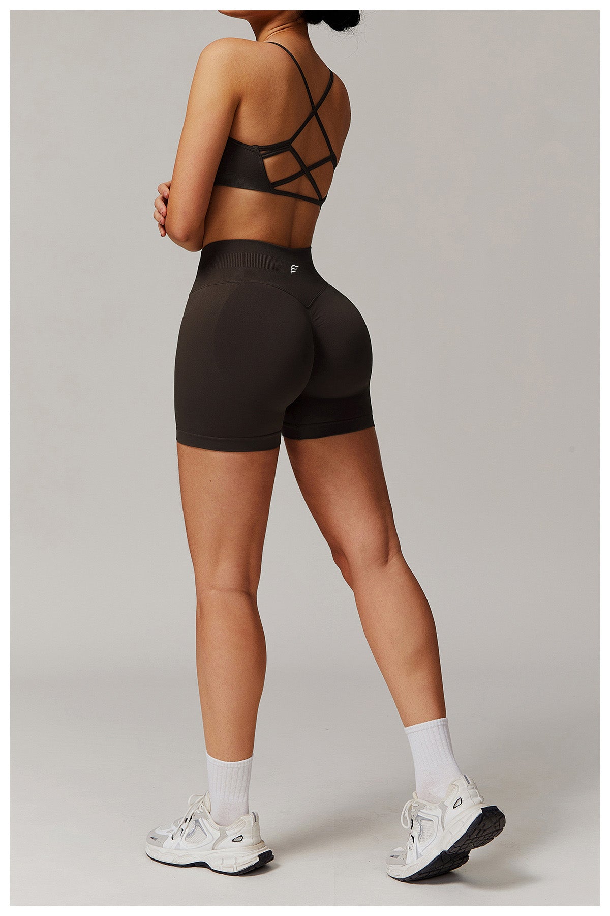 Seamless Knitted Star Crossed Back Beauty Sports Bra