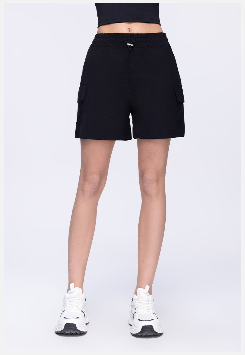 Drawstring Two Side Pockets Casual Sports Shorts