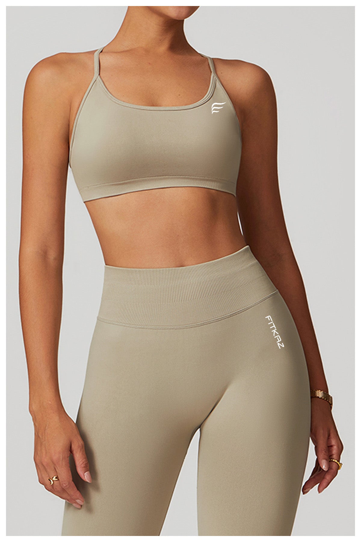 Seamless Knitted Star Crossed Back Beauty Sports Bra