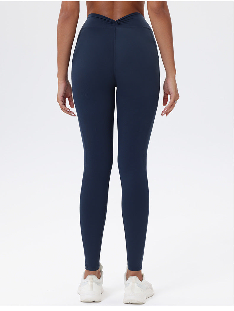 Cloudy Touch Pilaties Little Butterfly Pocket Sports Leggings