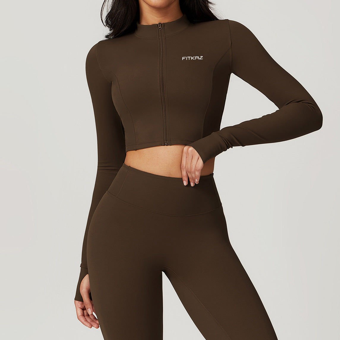 Quick Dry Crop Top Sports Jacket
