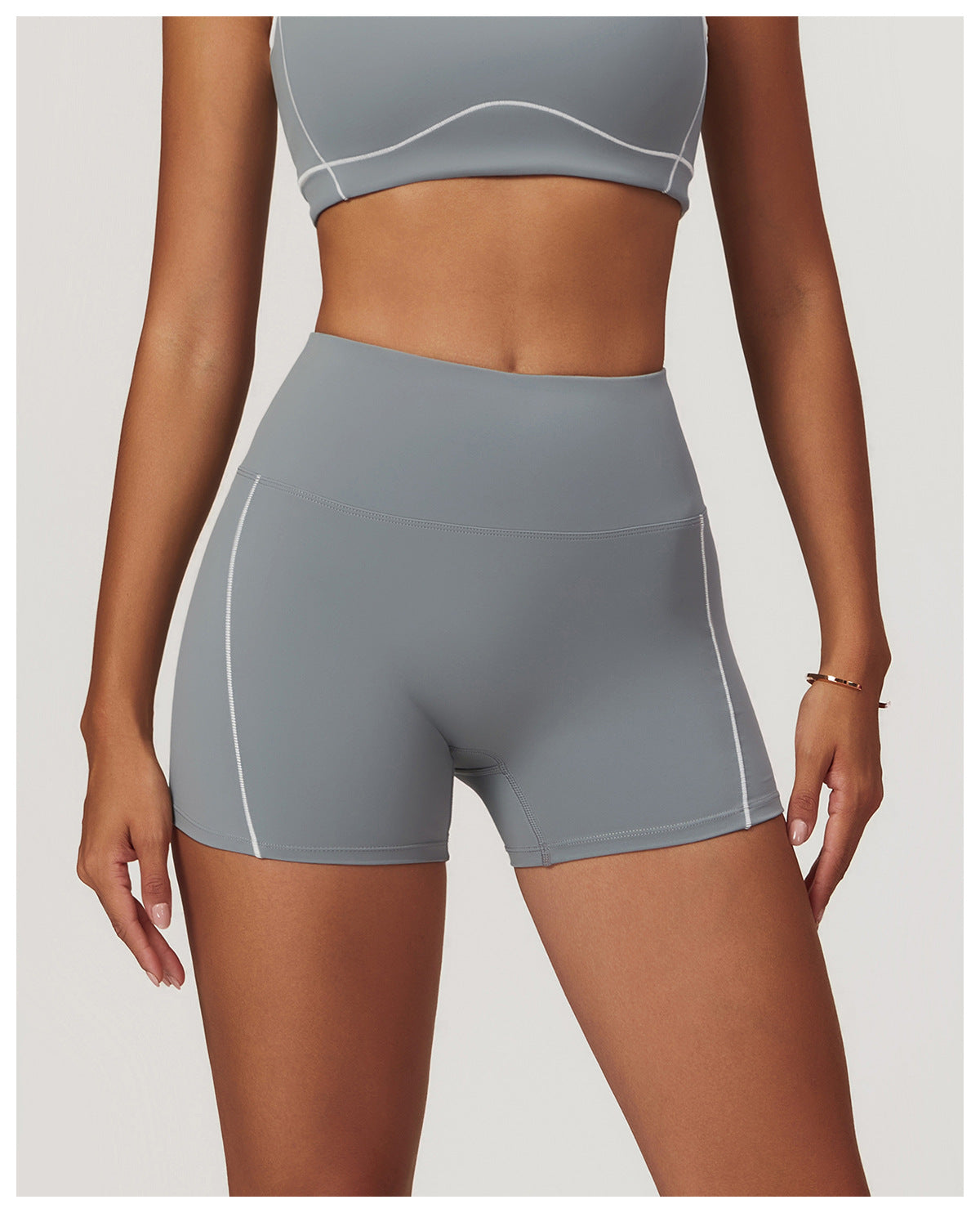 Skin Touch White Doodle Lines Sports Shorts