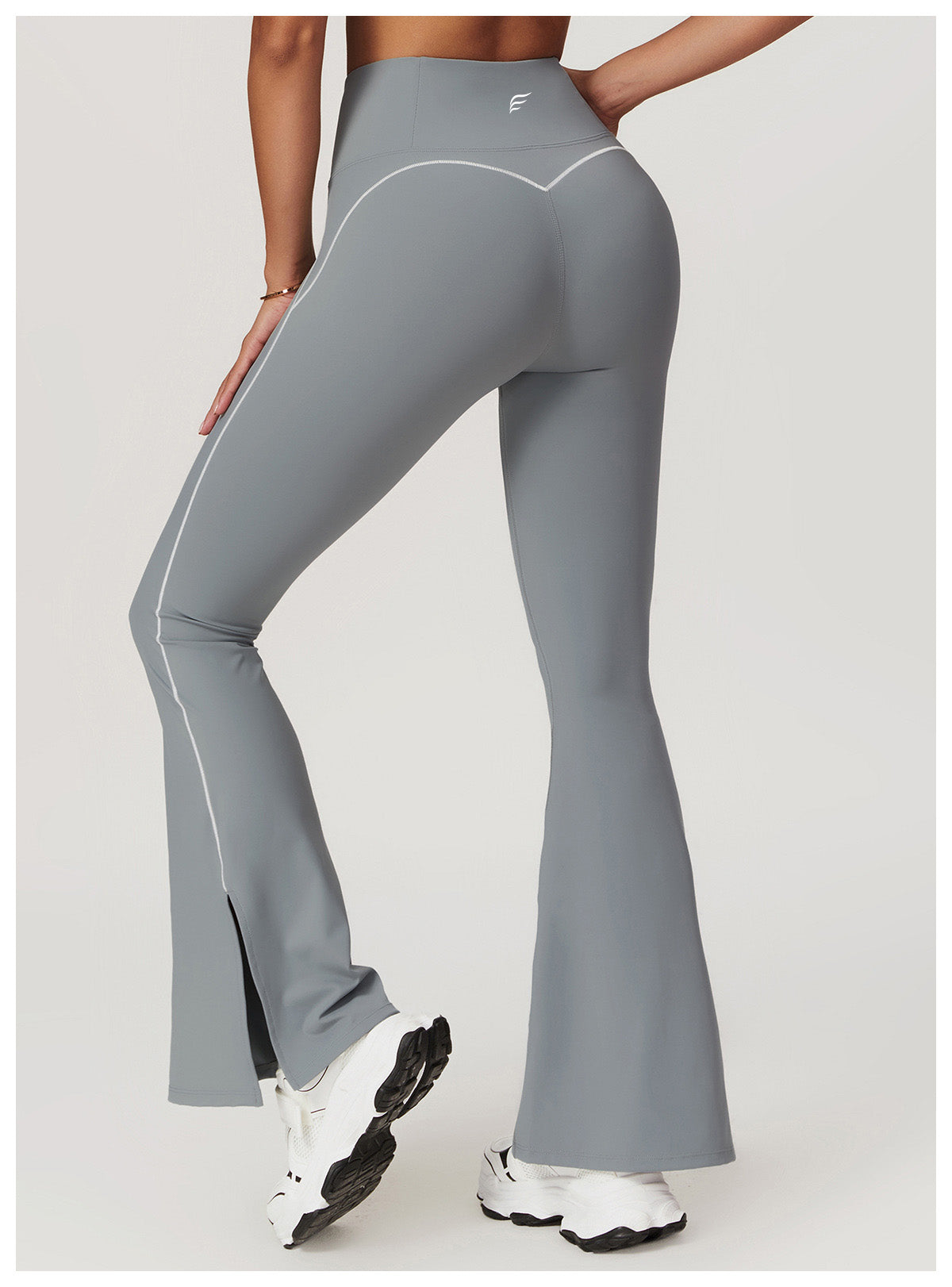 Skin Touch White Doodle Lines Sports Pants