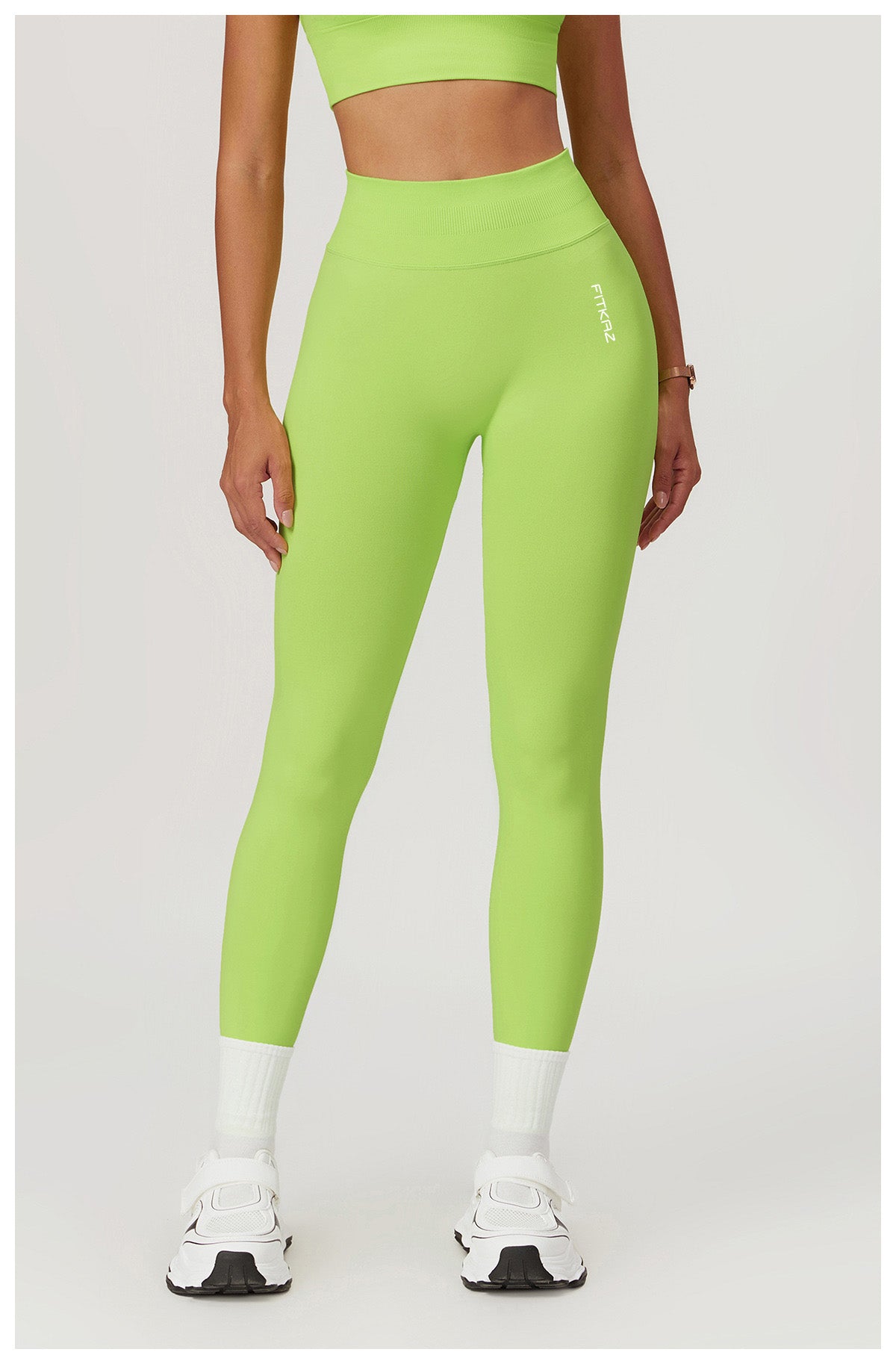 Seamless Knitted Mid High Waist High Intensity Peach Booty Sports Leggings