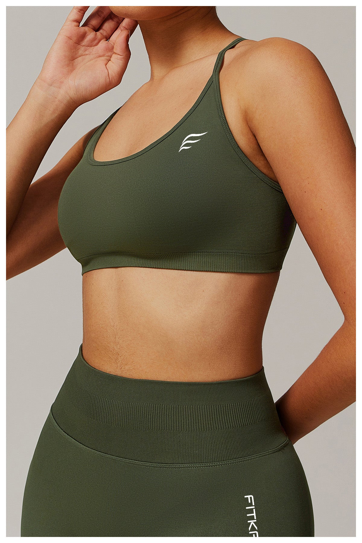 Seamless Knitted Star Crossed Back Beauty Sports Bra
