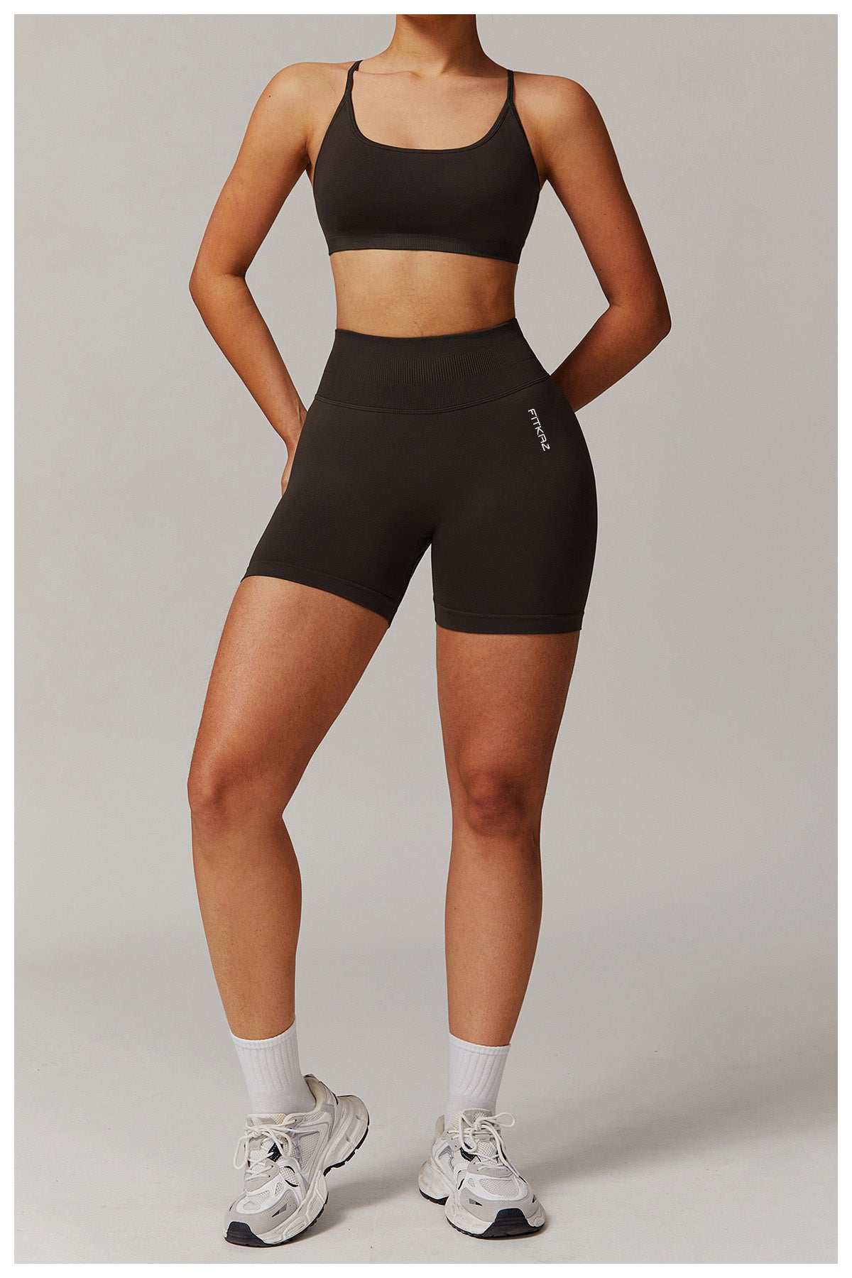 Seamless Knitted Star Crossed Back Beauty Sports Bra
