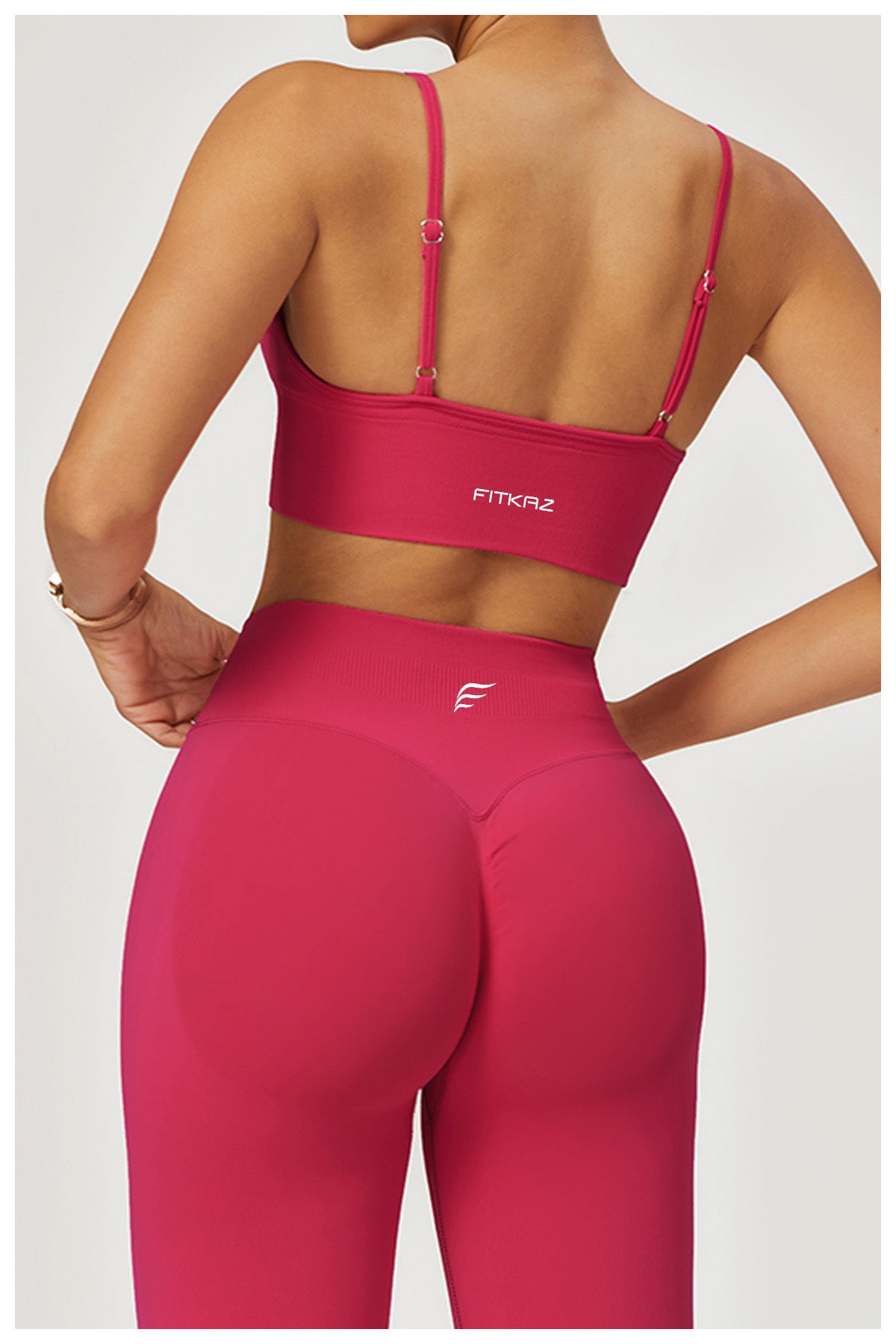 Seamless Knitted Deep V Classic Sports Bra