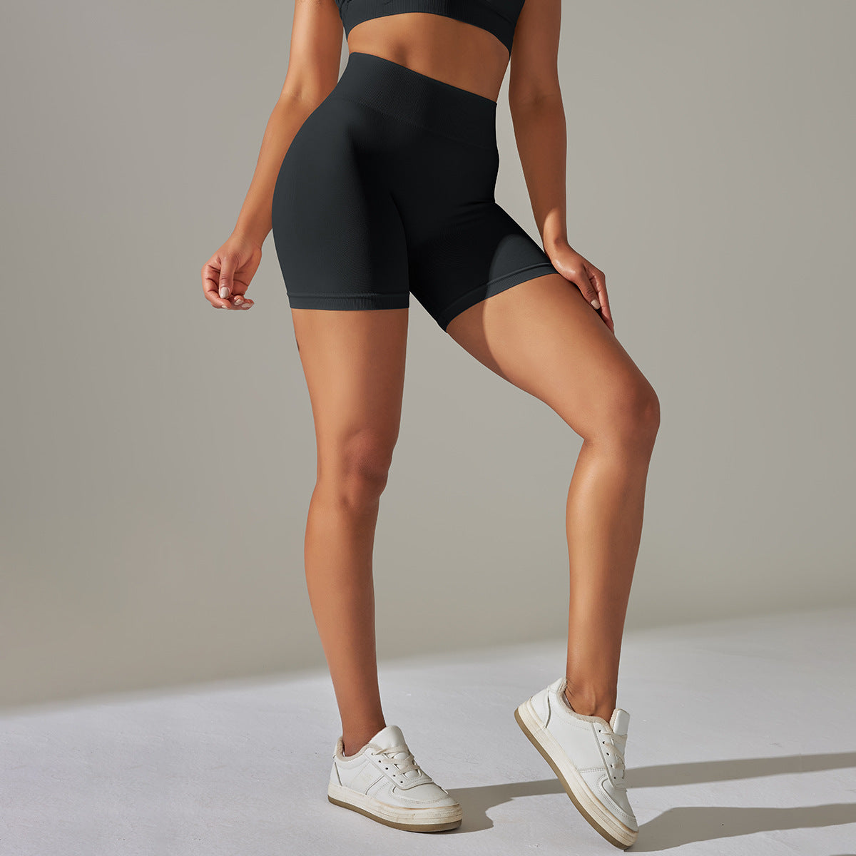 Happy Price Series Vertical Line Stretchy 4 Piece Sports Set