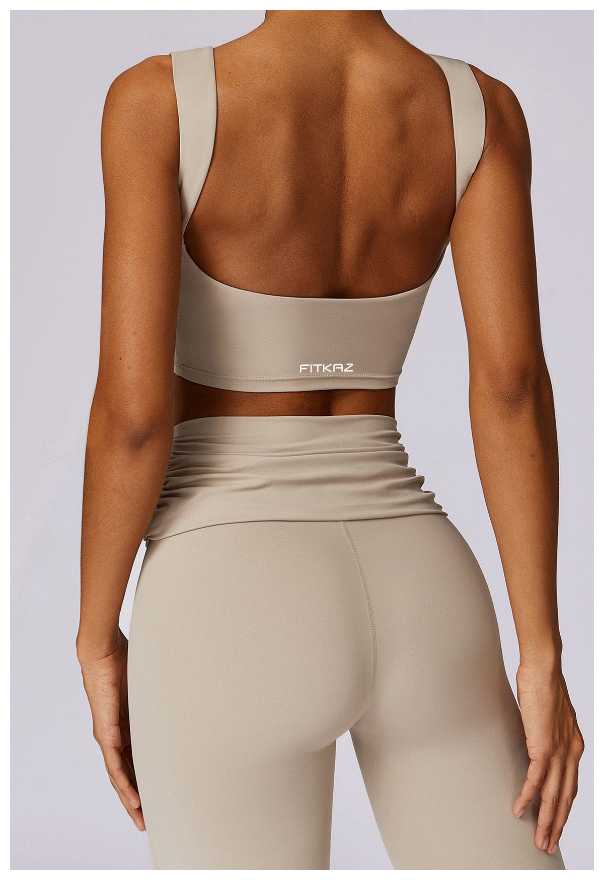 Total Backless Flat Neck Casual Sports Top