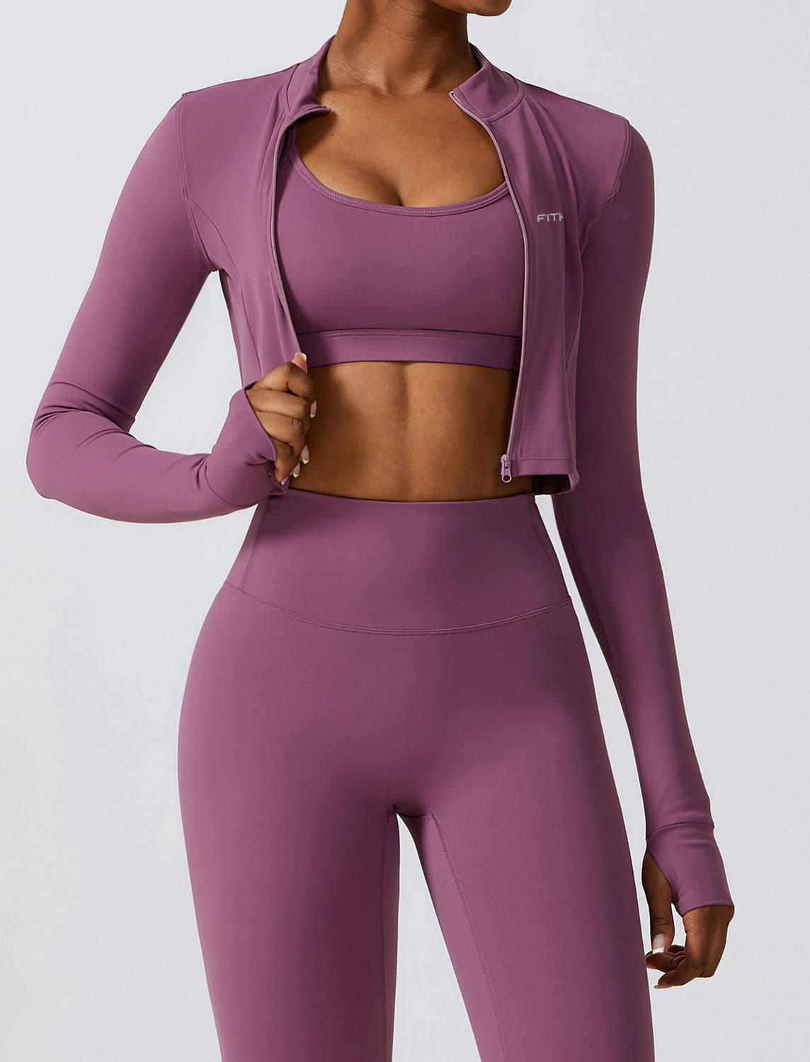 Quick Dry Crop Top Sports Jacket
