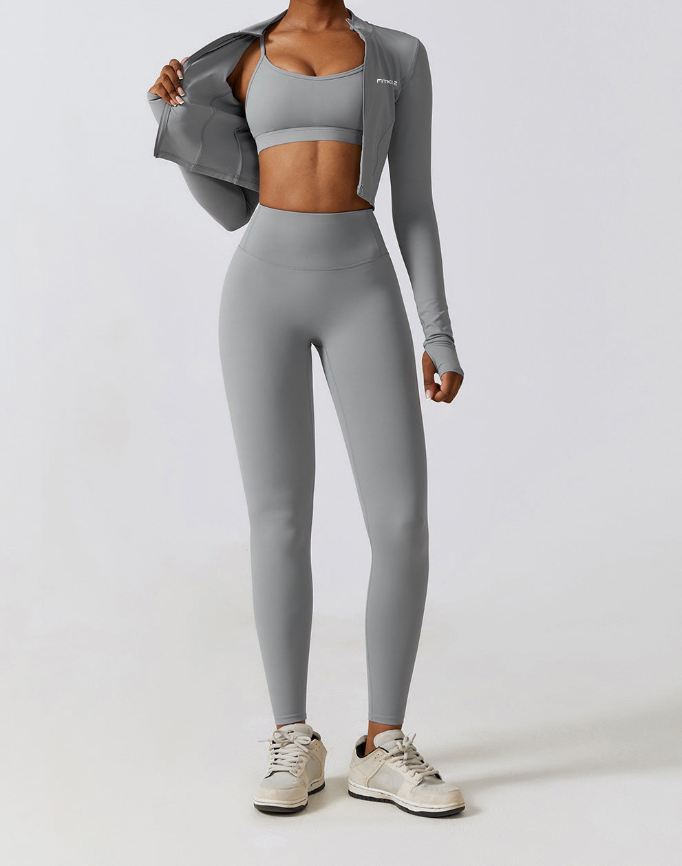 Quick Dry Crop Top Sports Jacket